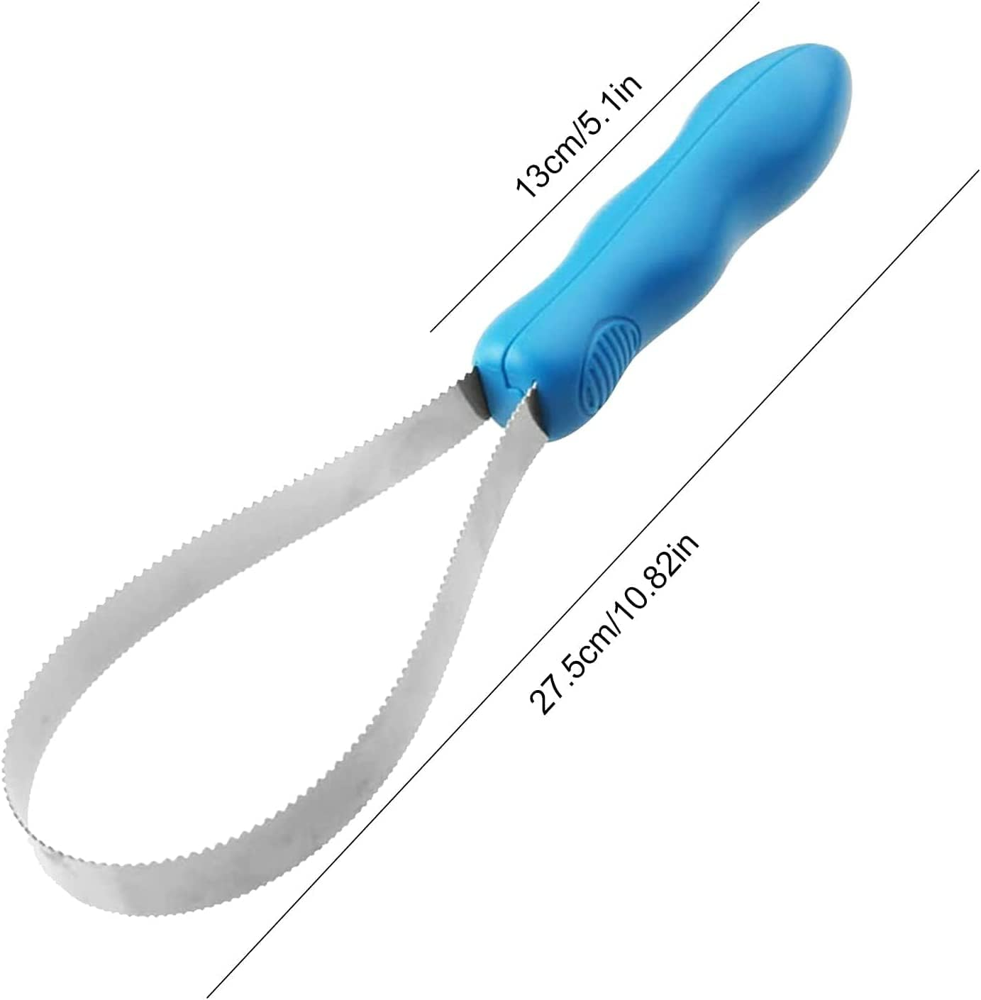 Dual-Sided Dog Shedding Blade,Dog Deshedding Loop Brush,1Pc Dog Shedding Brush,Dual-Sided Stainless Steel Deshedding Tool,Dual-Sided Shedding Blade Shedding Blade Dog Hair Brush Horse Shedding Tool image number 6