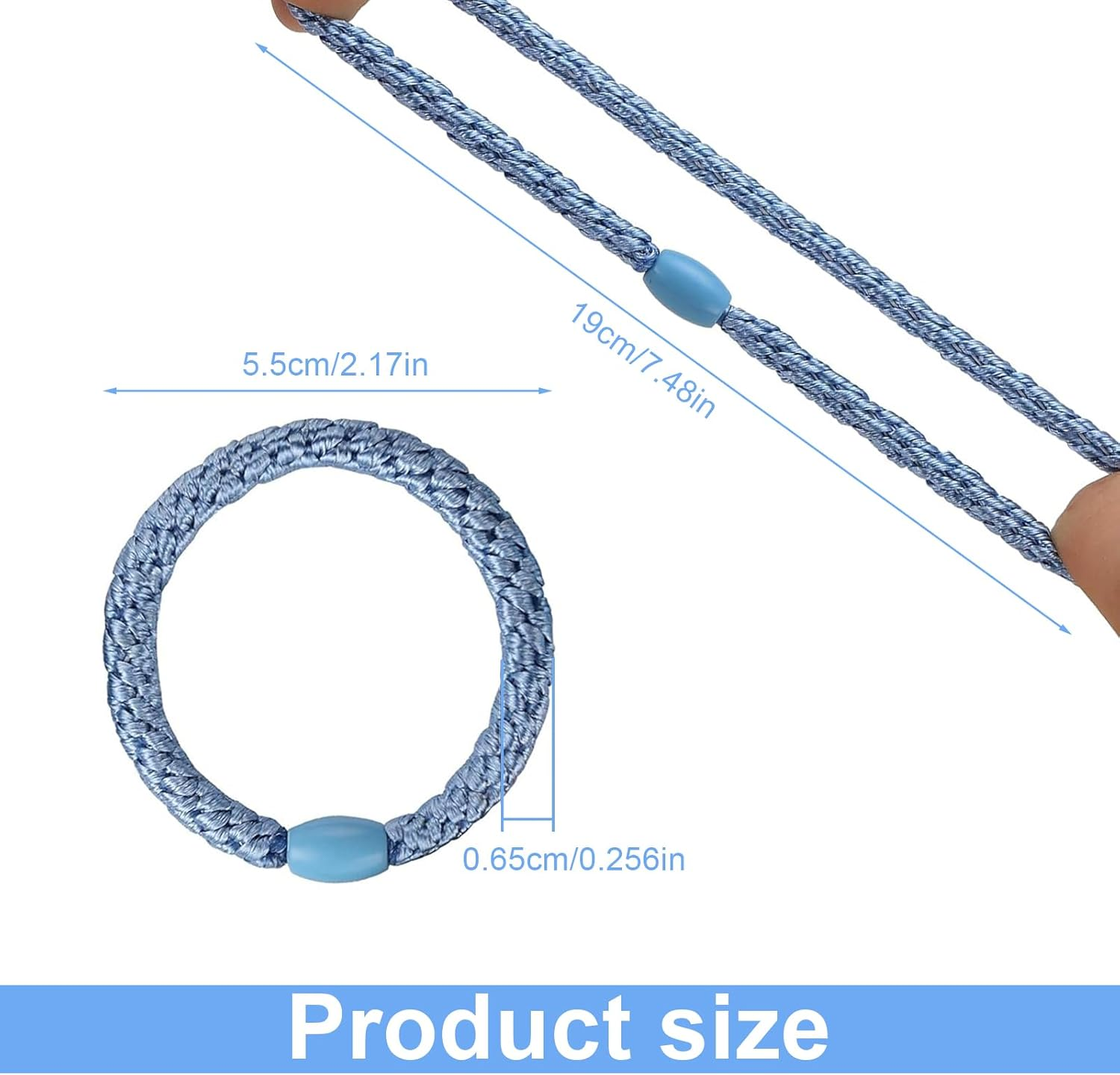 LINTRA Hair Scrunchie Set, Pack of 20 Hair Bobbles Girls, Fashionable Hair Scrunchie, Colourful, Elastic Knitted Scrunchie, Suitable for Women and Girls