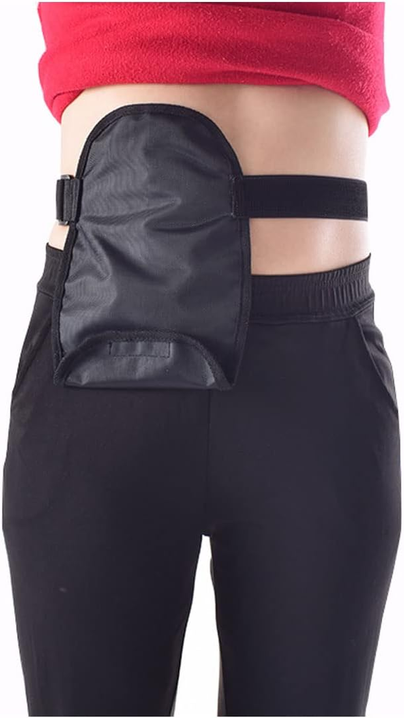 Waterproof Ostomy Bag Covers Adjustable Universal Stoma Pouch Cover Ostomy Supplies for Ileostomy 2PCS (Black+Blue) - Black image number 4