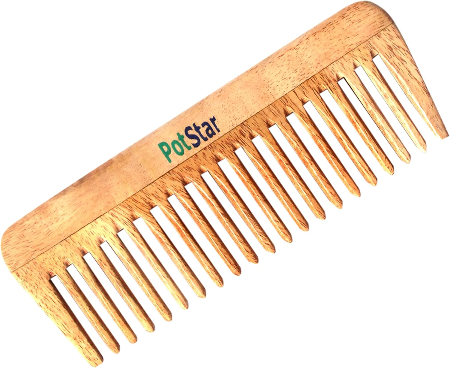 Potstar Hair Comb for All Hair Type, Handcrafted Wood Comb for Detangling Hair Comb for Thick, Curly and Wavy Hair, Non-Static and Made in India, Highness image number 6