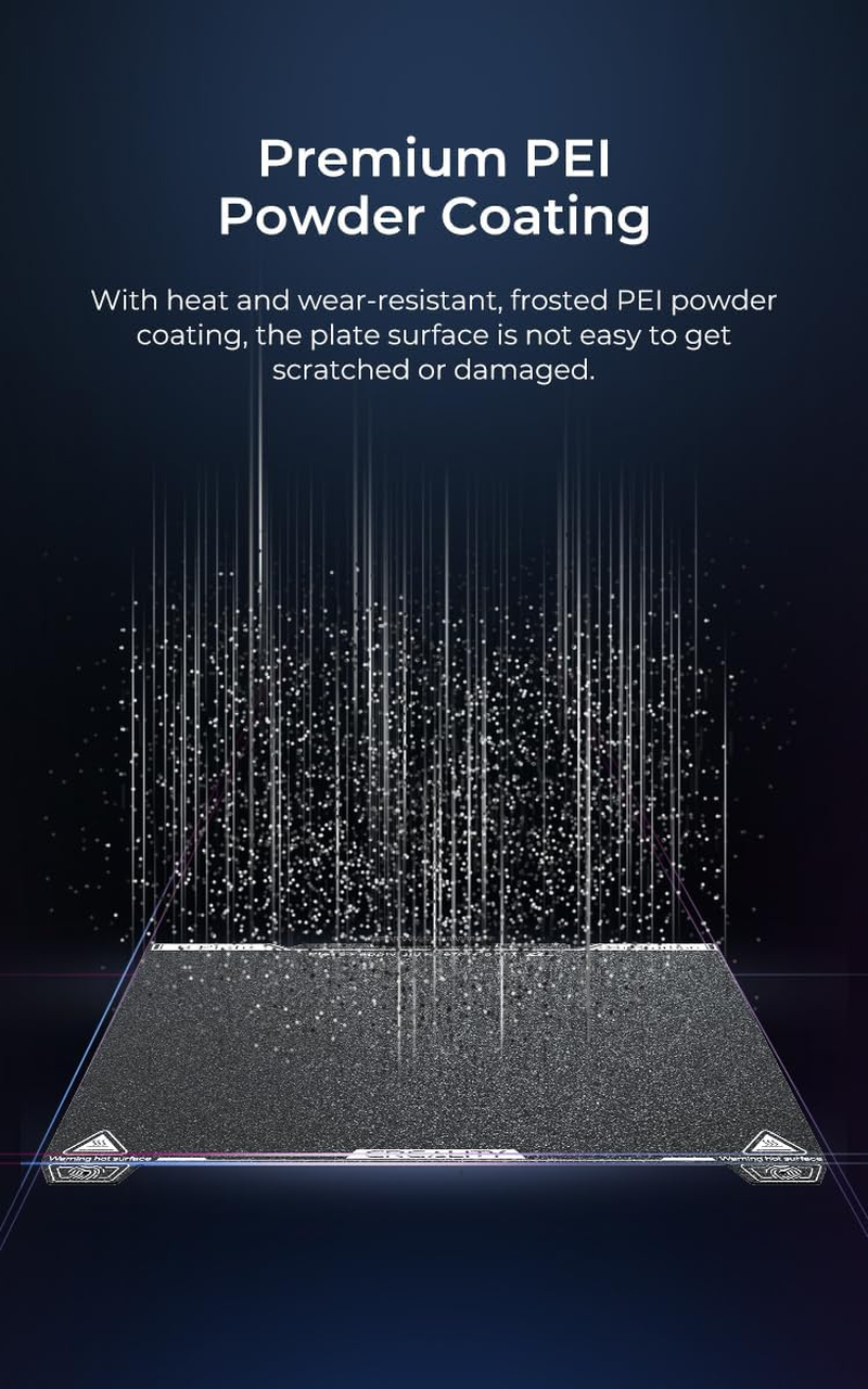 Official K1C Textured PEI Build Plate 235X235Mm PEI Sheet Magnetic Flexible Removable Spring Steel Bed Plate (Without Magnetic Base) image number 5