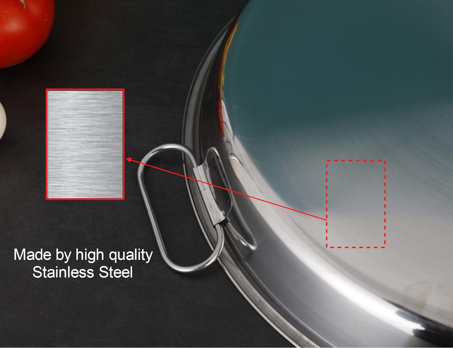 Lxkj Stainless Steel Drip Pan, Perfect for Big Green Egg, Kamado Joe Classic Joe, Acorn & Weber Grills & Smokers, Baking Tray, Salad Plates, 13" Diameter Round, Reusable and Easy to Clean image number 1