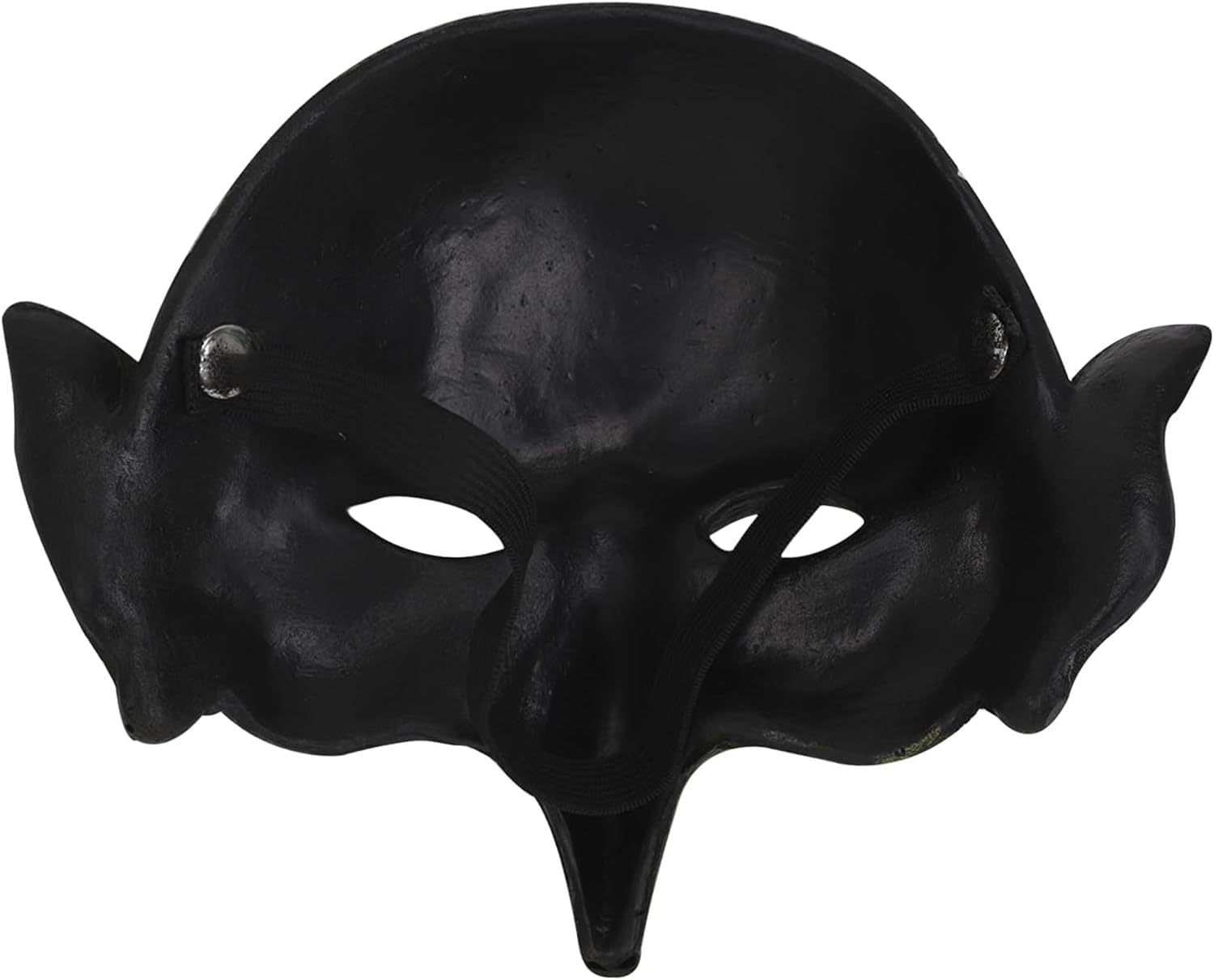 Witch Mask,Goblin Mask PU Foam Half Face Green Goblin Mask Face Cover without Chin for Women Girls Halloween Cosplay Carnival Party Dress up Costume image number 2