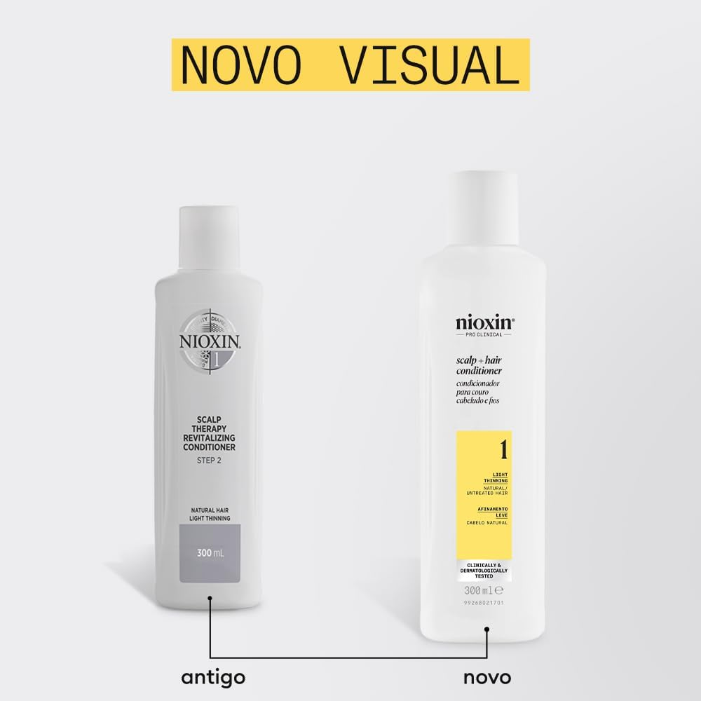 Nioxin System 1 Scalp plus Hair Thickening Conditioner for Natural Hair with Light Thinning, 300 Ml image number 4