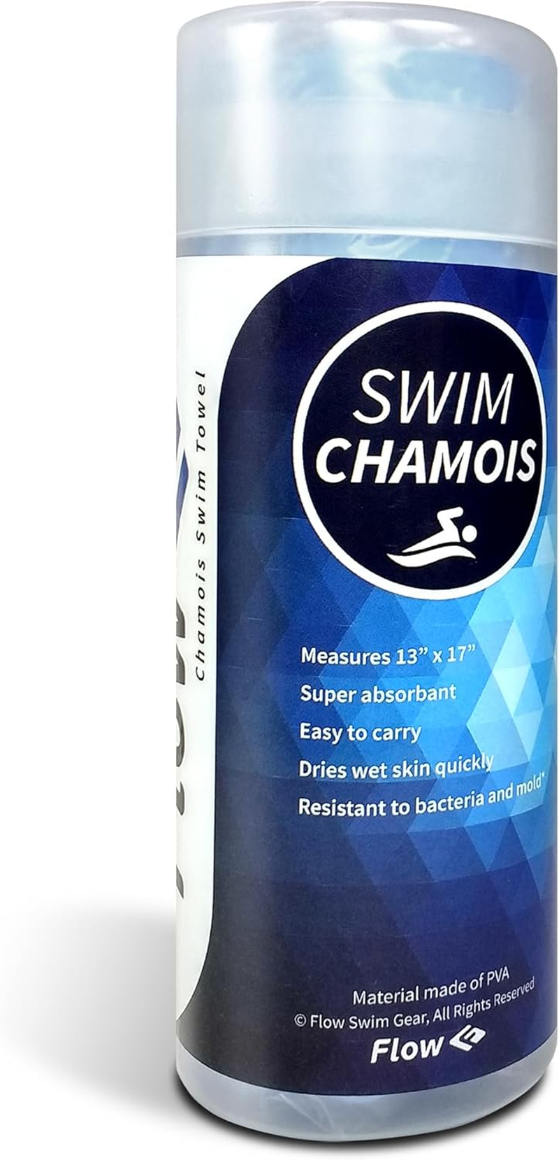Flow Swim Chamois - Quick Dry Towel for Swimming, Diving, Triathlons, and Other Water Sports (Aquamarine) - Purple image number 1
