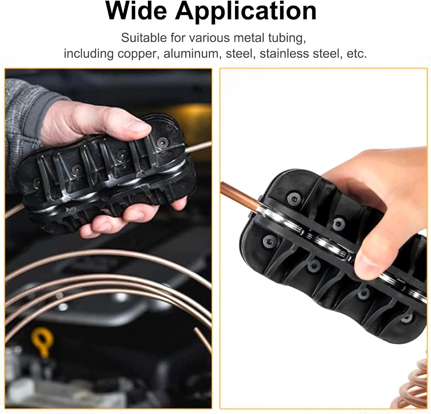 Handheld Tubing Straightener, 3/16Inch Outer Diameter Tube Straightening Tool for Brake and Fuel Line, Ergonomic Handheld Tube Straightener for Coiled Copper Aluminum Steel Tubing image number 4