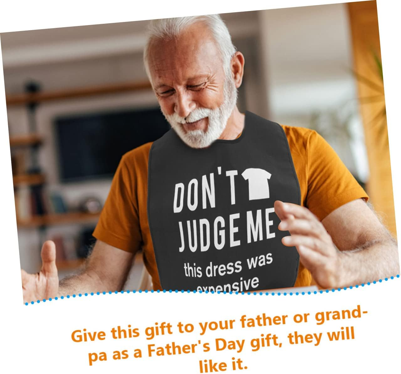 IWOWHERO 3 Pcs Adjustable Adult Bibs for Seniors Decorative Washable Bibs for Elderly Eating Reusable Dining Protectors Women Comfortable Fit for Everyday Use image number 3