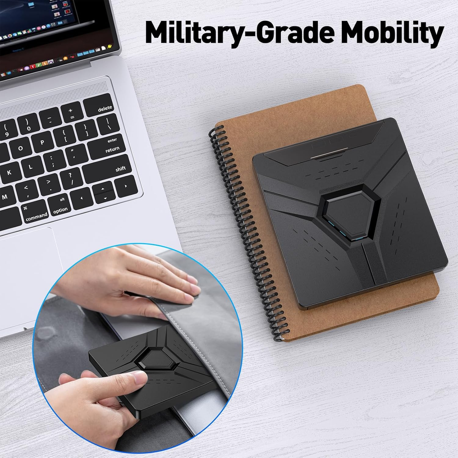 MAHAHUM External CD/DVD Drive for Laptop,8-In-1 Plug & Play USB DVD Drive DVD Player Portable CD Burner External Disk Drive Compatible with Desktop PC Windows 11/10/8 Linux Mac OS Mac Macbook Pro/Air image number 3