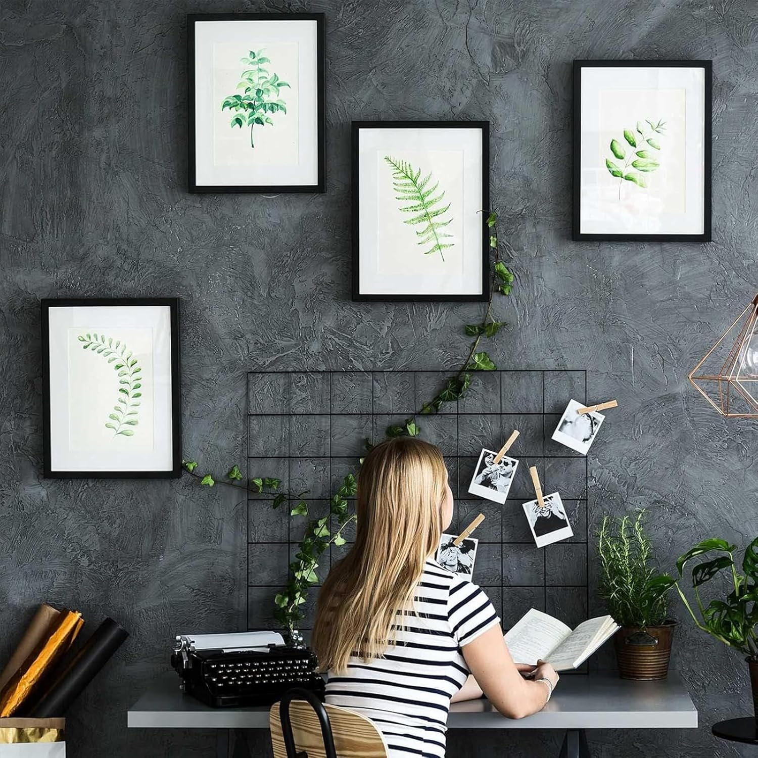 Nlvnmv 246 Pcs Picture Hanging Kit with Hooks, Wire, Nails, Eye Screws, Sawtooth Hangers, Hardware Tool for Frame and Canvas Mounting (Gold) - Silver image number 4