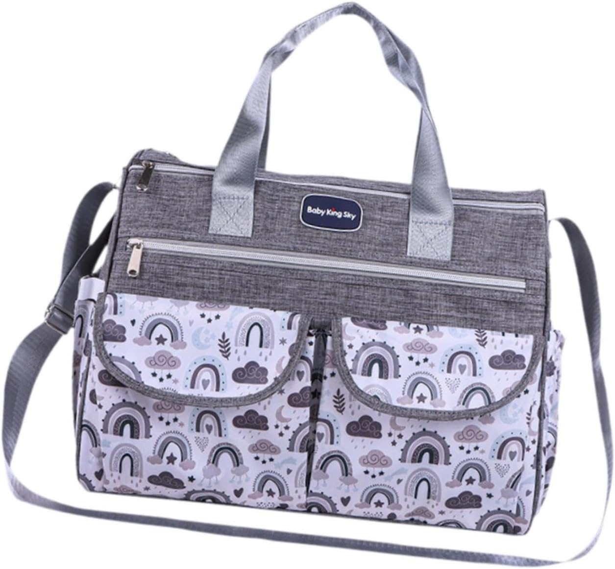 Harayaa Diaper Bag Tote Mommy Travel Bag Waterproof Storage Multi Outer Pockets Multifunctional Large Capacity Portable for Mom