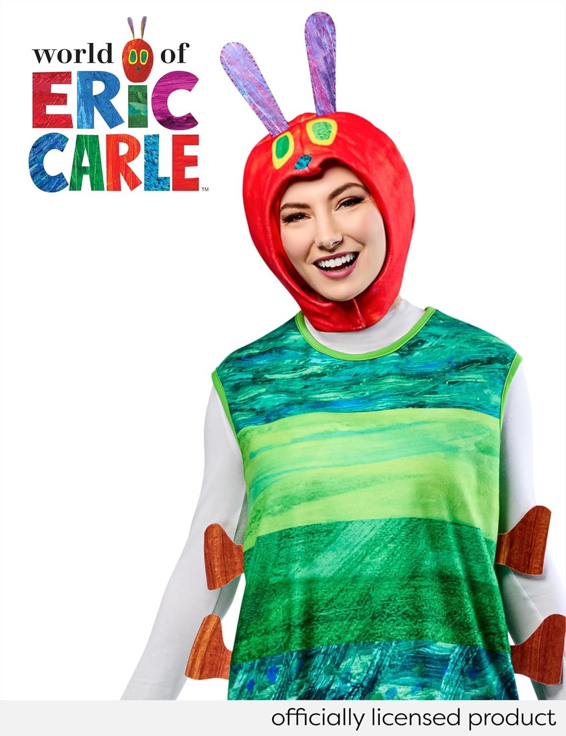 Hungry Caterpillar Tabard Costume for Adults - the Very Hungry Caterpillar - One Size image number 6