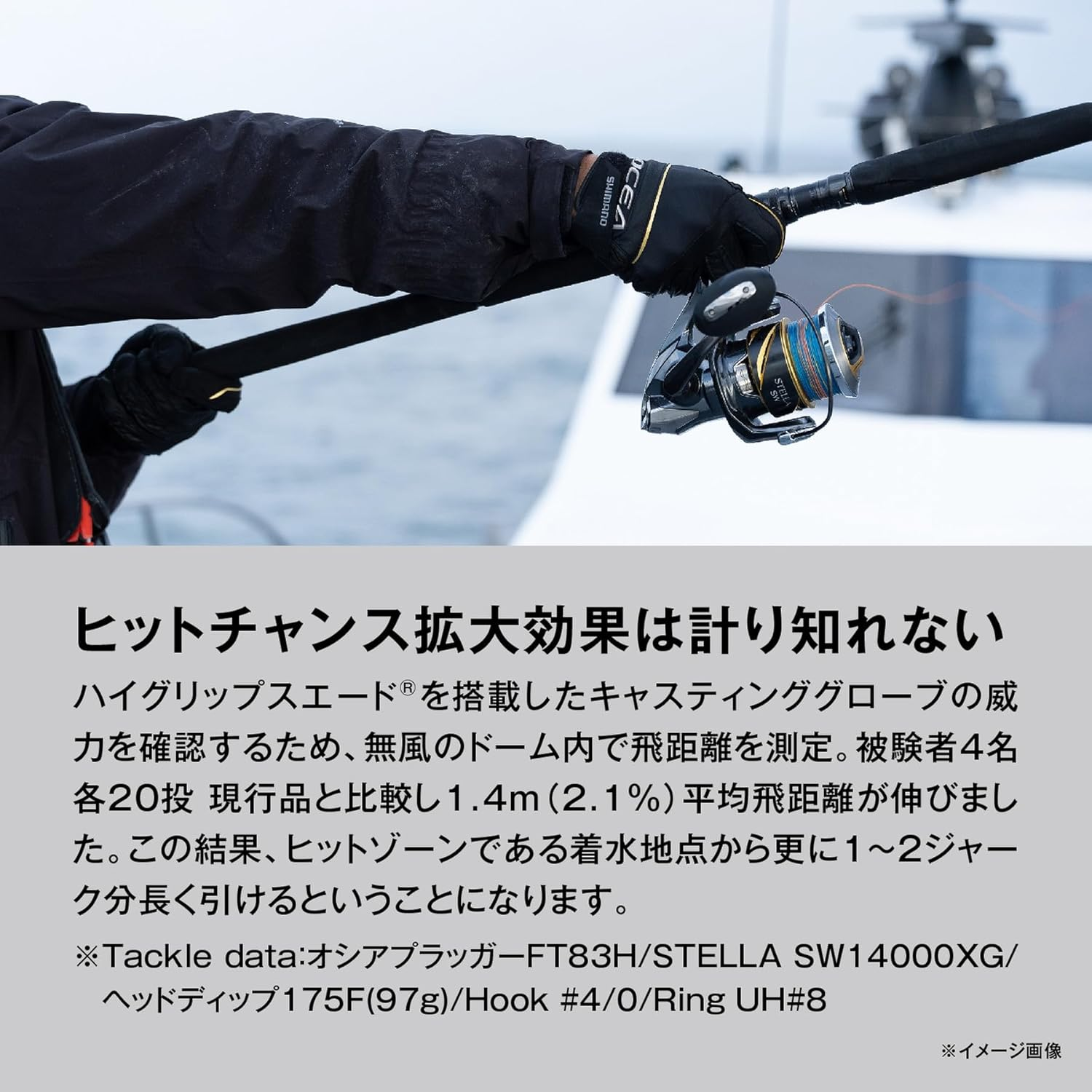 Shimano 05 Oshia Casting Pro Glove GL-062Y Othia Navy M, Osia Navy, M image number 4