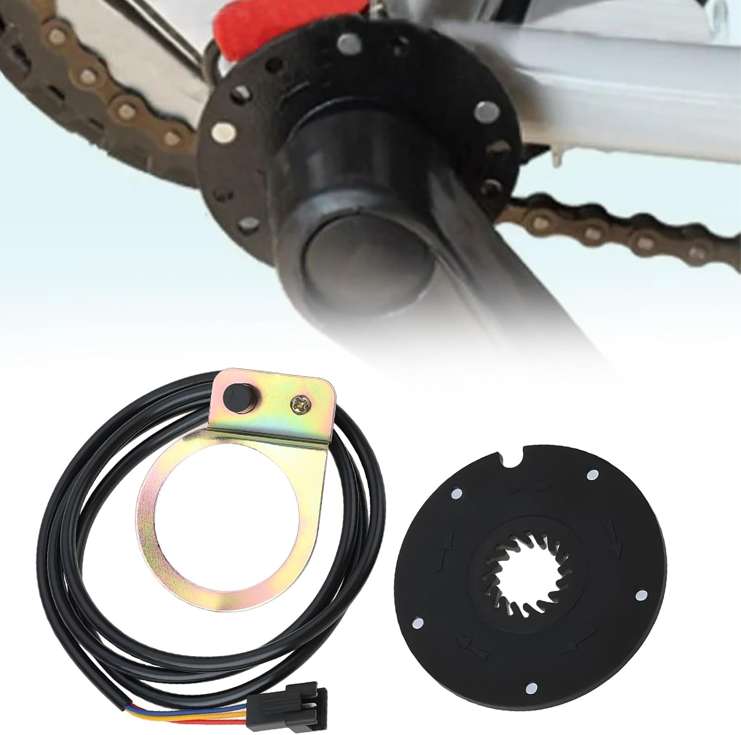 Create Idea 2X 5 Magnets E-Bike Power Pedal 1:1 Assistant Sensor Speed Sensor Cycling Accessory Kit image number 2
