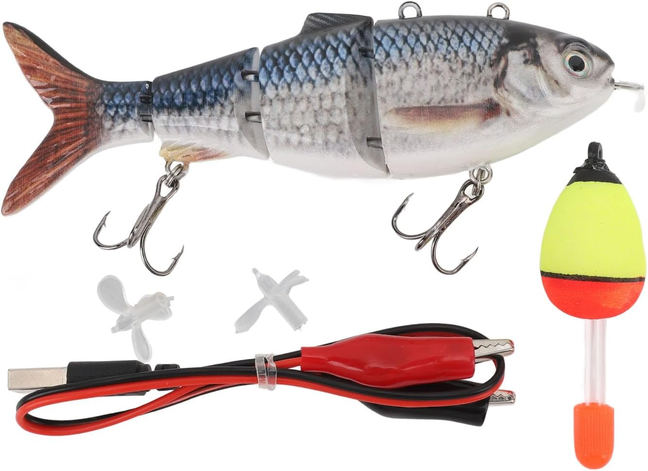 Dpofirs Electric Lure, Automatic Swimming Lure USB Rechargeable Portable LED (BL-2042), Dpofirshnpoau9Ym1-12 image number 4
