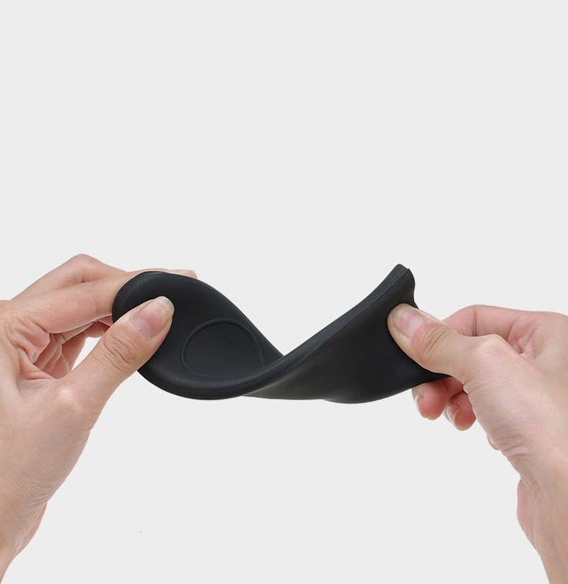 2Pcs Non-Slip Pot Holder Sleeve (Black) R Silicone Heat-Insulating Handle Holder Pot Holders Cover Rubber Hot Resistant Non Slip Pot Holder Sleeves for Cast Iron Skillets Metal Frying Pans image number 2