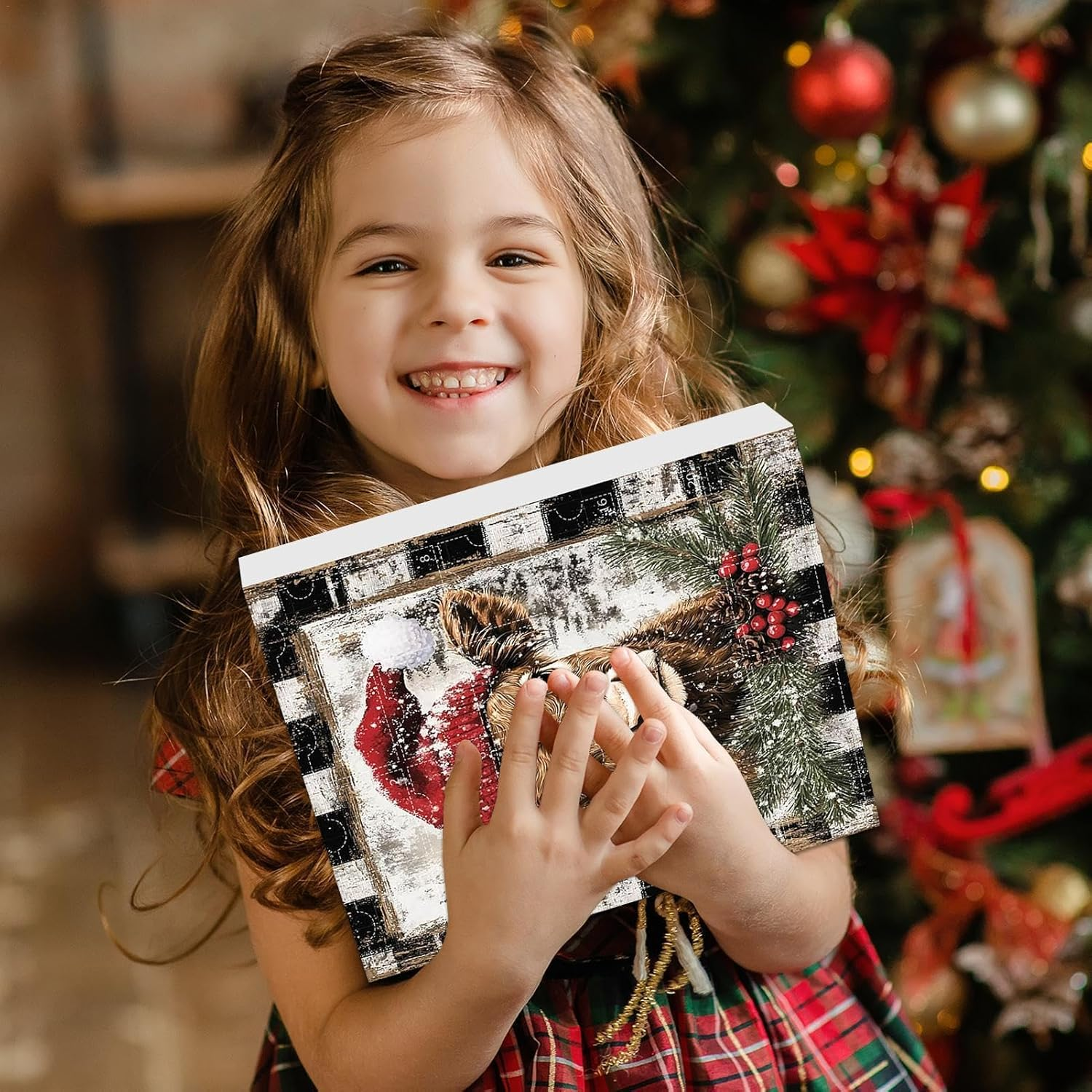 Highland Cow, 2024 Christmas Highland Cow, Highland Cow Hanging Ornaments for Christmas Decorations, Enjoy 24 Days Countdown Calendar image number 5