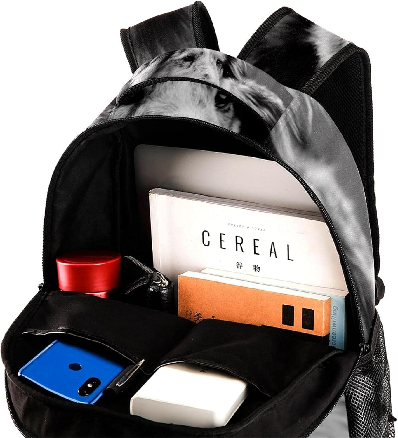 Dog Backpack Students Shoulder Bags Travel Bag College School Tote Backpacks image number 3