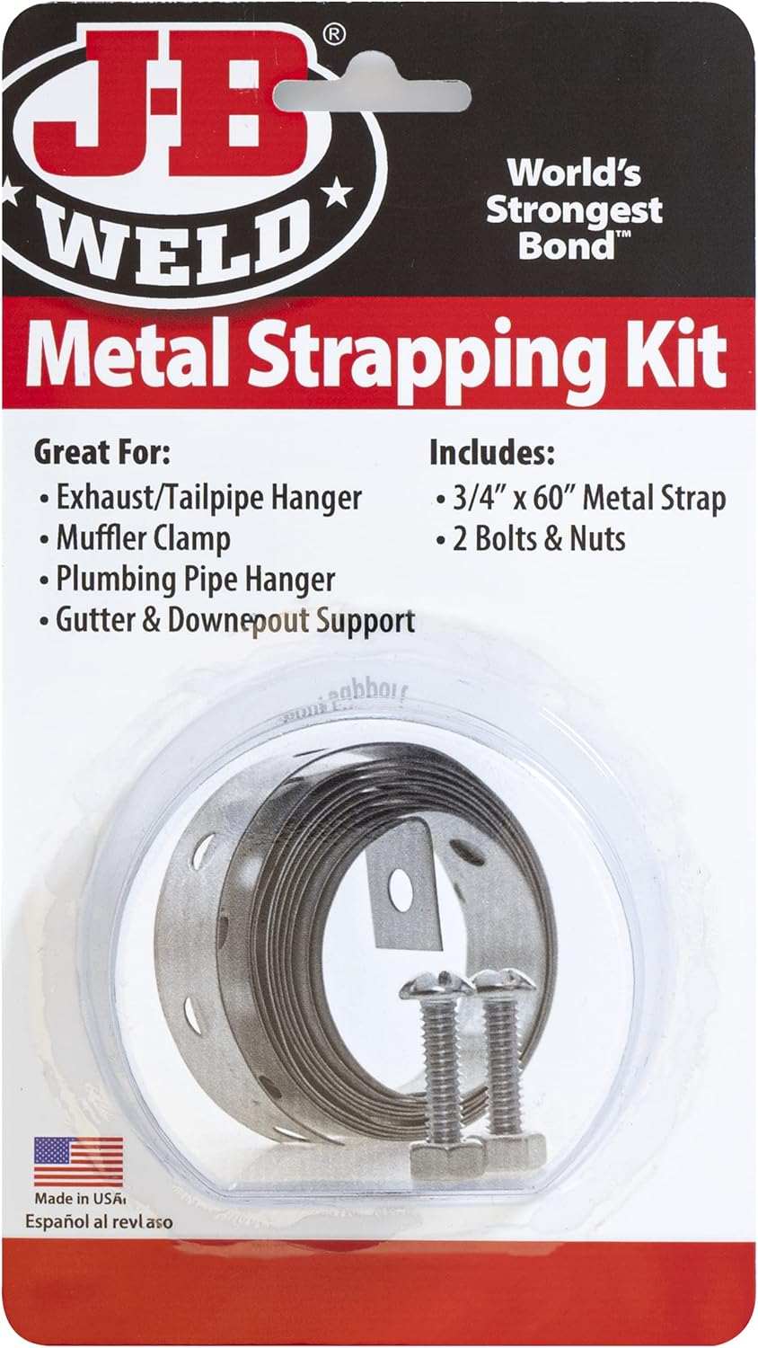 JB Weld Metal Strapping Kit, 5 Feet Metal Strap