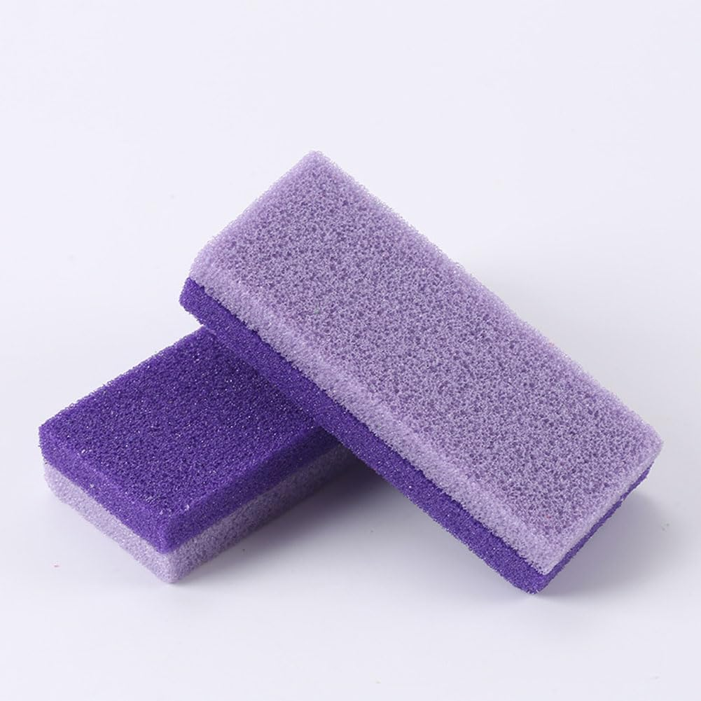 6PCS Double Sided Foot Files Foot Feet Callus and Dead Skins Remover Scrubber Pedicure Exfoliator Blocks Professional Pedicure Salon Exfoliator Tool (Blue，Purple, 12 * 5 * 2.5CM) image number 5