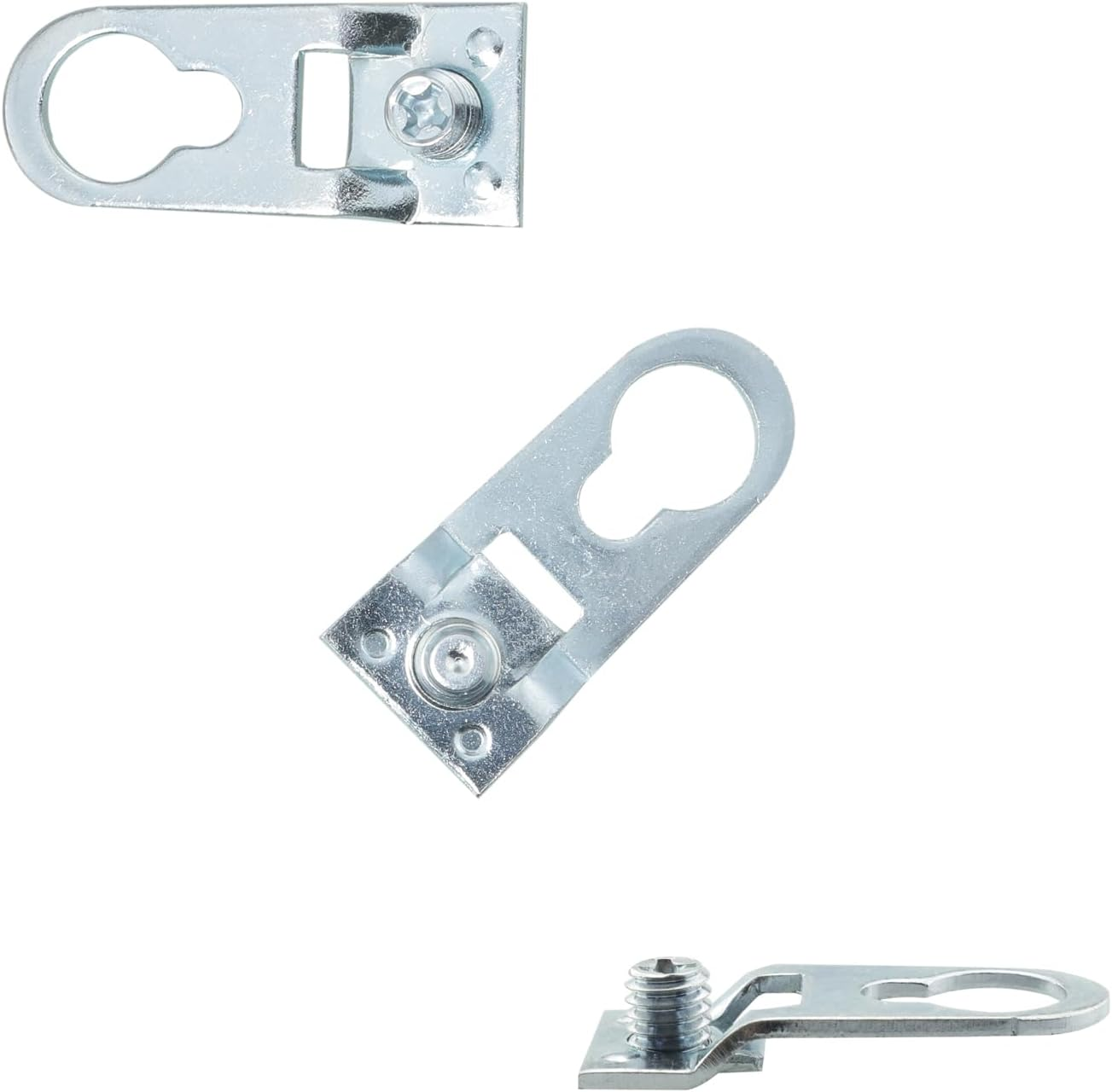 JJHXSM 15 Sets Metal Frame D Ring Picture Hanger with Screws Picture Frame Fixing Corner Code Thickened Hardware Accessories for Open Frame Channel image number 1