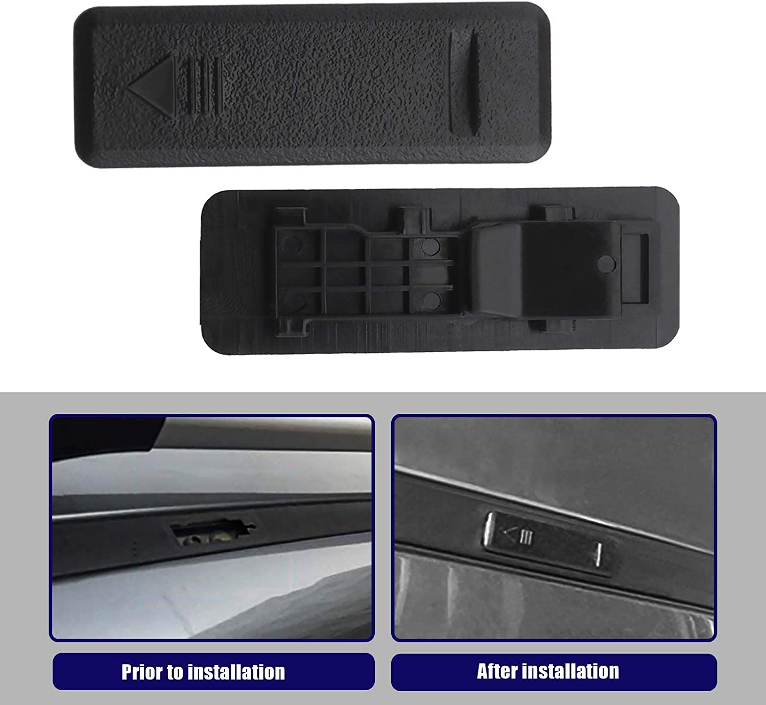 Emsea 4Pcs Car Top Roof Sink Chuck Covers Black 872552L000 Roof Trim Moulding Covers Compatible with I20 I30 2012-2017 Auto Replacement Parts image number 6