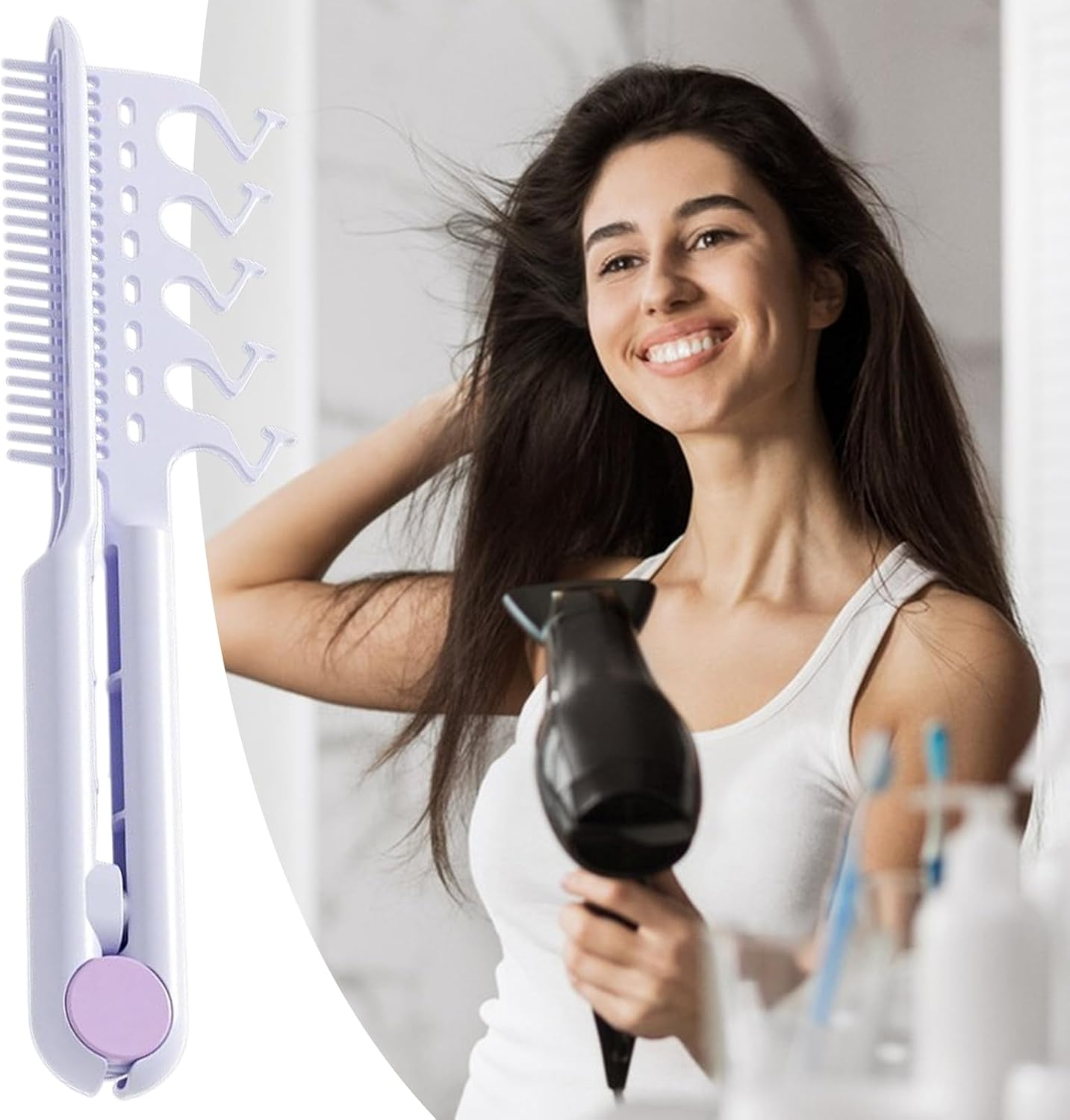 Mirpuytn Volumizing Hair Comb | Root Lift Combs for Curly Hair Volume,Root Lifting Hairstyle Defining Tool for Women Girls Mother Family Friends Wife Girlfriend Mom image number 3