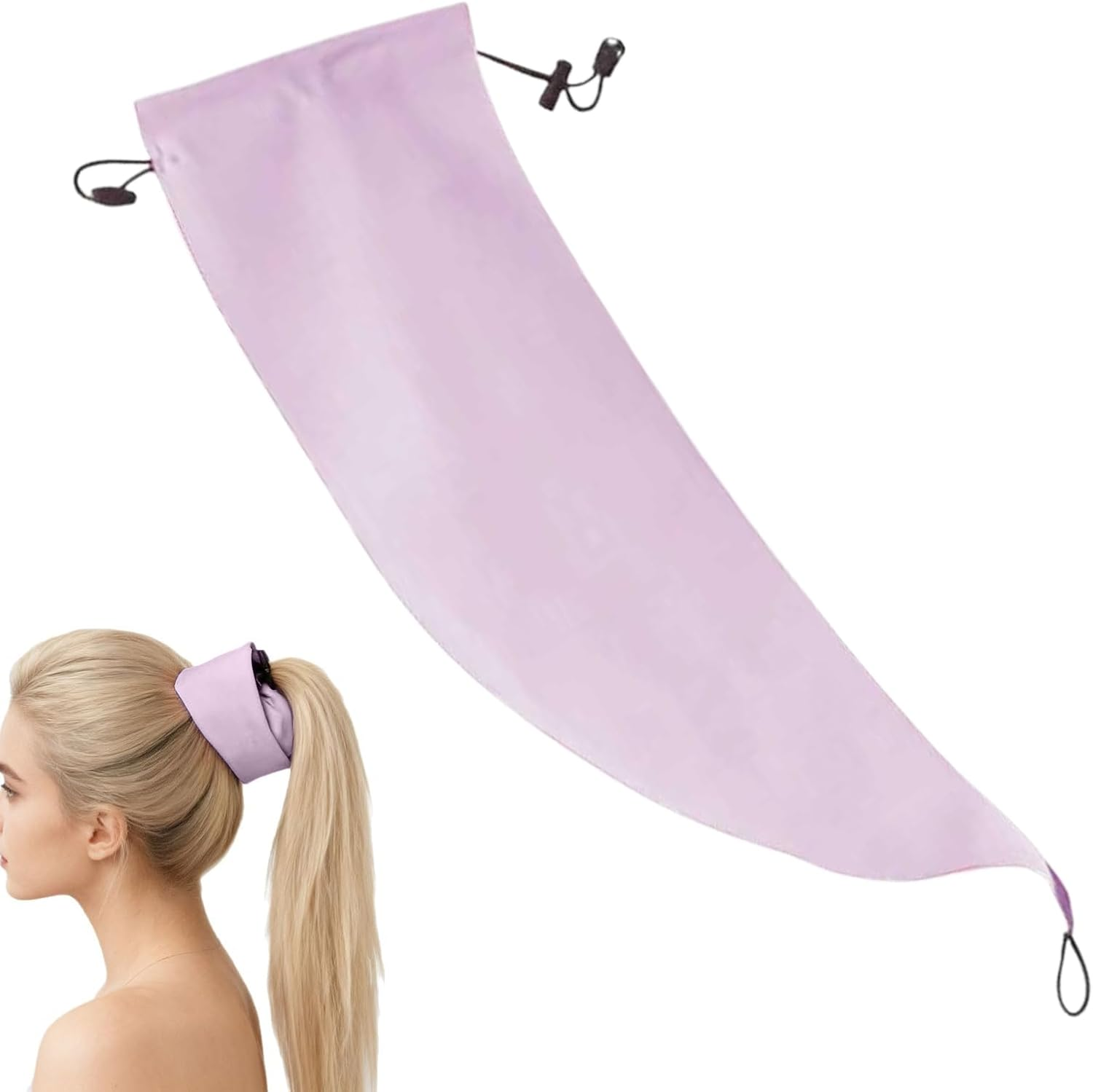 Waterproof Hair Sleeve for Ponytail | Reusable Waterproof Headband - 22X6 Inches Shower Caps Ponytail | for Girls Home Gym Beach Swim Makeup Travel Dreadlocks Braids