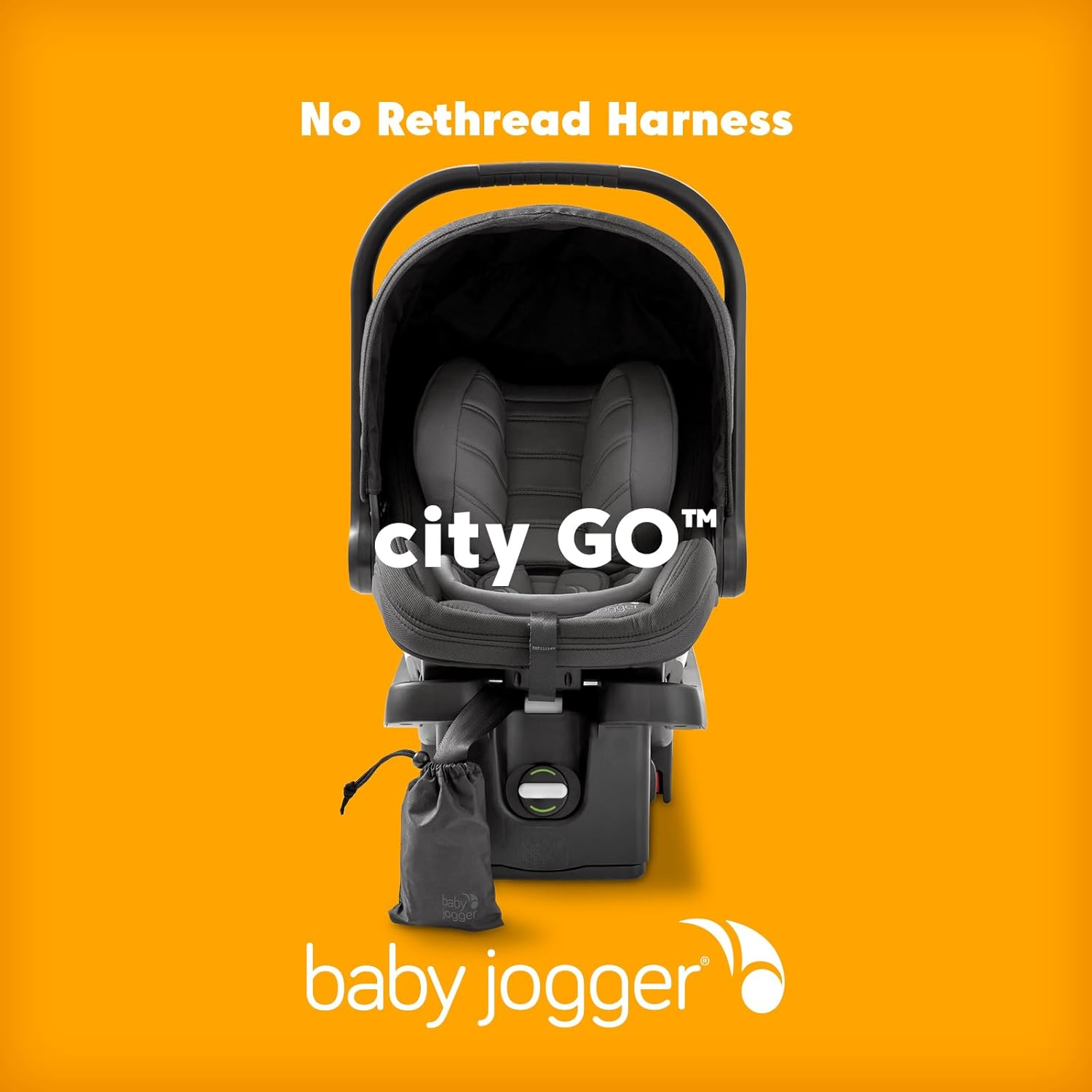 Baby Jogger City Go Infant Car Seat, Lunar Black image number 5