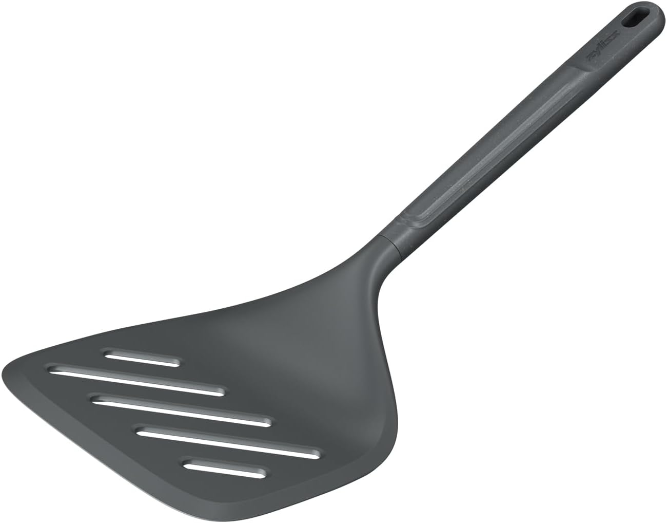 Zyliss X-Large Cooking Turner - Sustainable Wheat Straw & Nylon Non-Stick Frying & Cooking Spatula W/Heat-Resistant Silicone Head, Dishwasher Safe, 32.5Cm X 14Cm - Beluga Grey image number 2