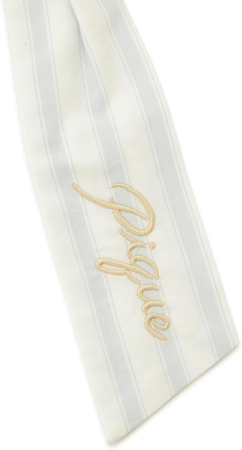 Gelato Pique PWGA252589BLUF Striped Ribbon Scrunchie, Blue, F image number 1