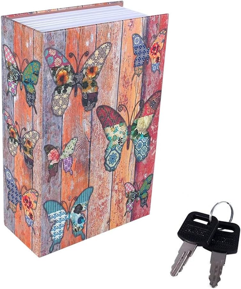 Book Safe Box, Portable Hidden Security Book Storage Case with Key Lock Travel Home Jewelry Passport Money Cash Secret Security Lock Box 18 X 11.5 X 5.5Cm / 7.09 X 4.53 X 2.17Inch image number 2