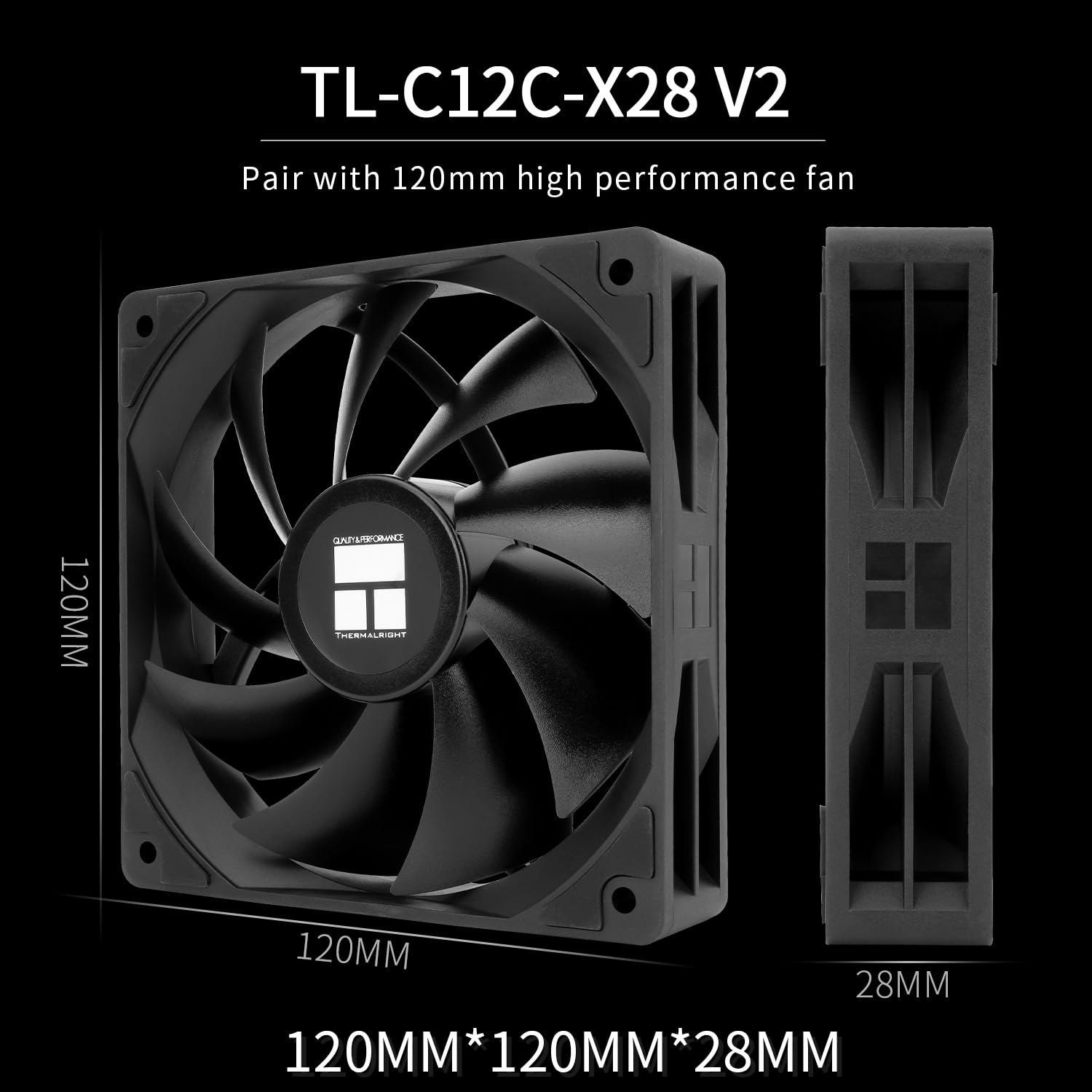 Thermalright Peerless Assassin 120 Digital Black CPU Cooler, Double Towers and Double Fans Cooling, CPU Air Cooler, Digital Screen Top Cover, for Am4/Am5,Intel LGA1851/1700/115X/1200 image number 6