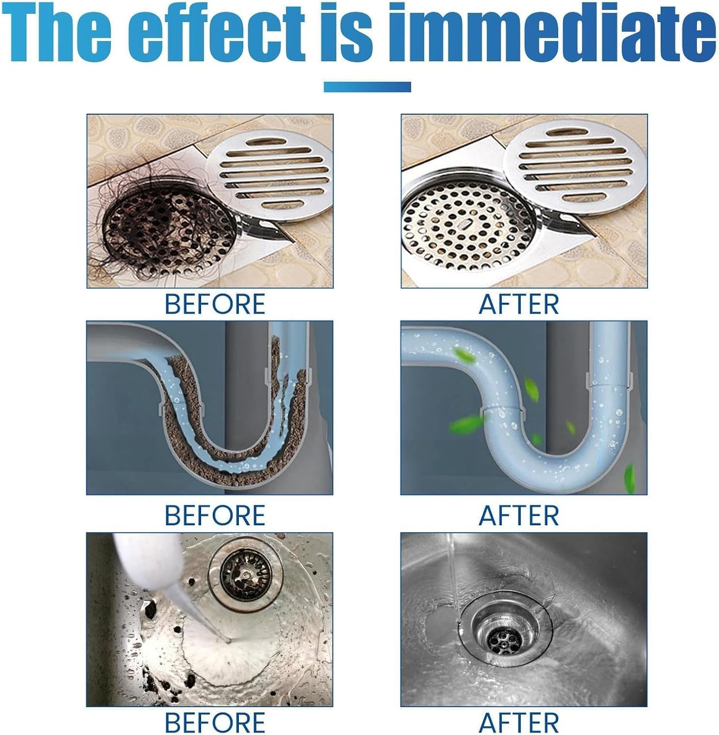 Drain Clog Remover, Powerful Quick Cleaning Drain Toilet Cleaner Tool,Sink Drain Cleaner for Kitchen, Bathroom,1 image number 3