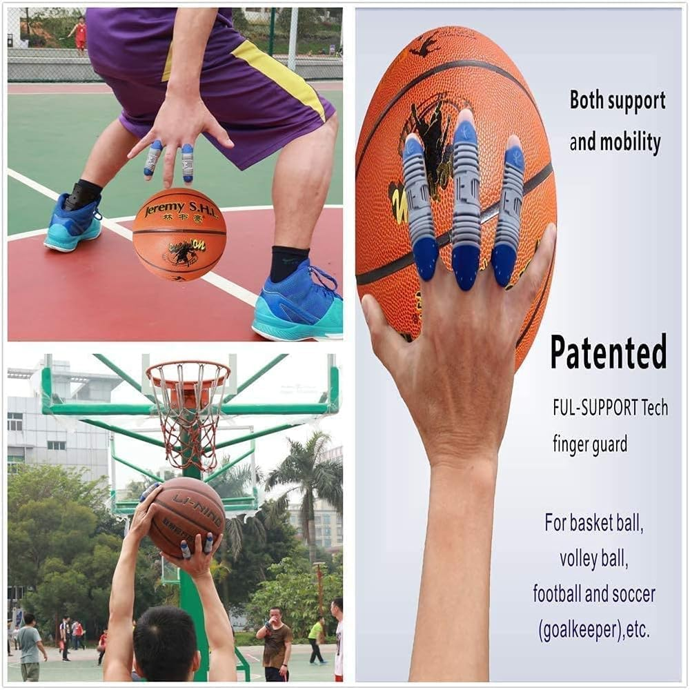 Trigger Finger Splint Brace for Middle,Ring,Index,Pinky (2 Pcs,M/L),Sports Finger Guard,Full Supports,Work Well for Fingers Arthritis Pain,Boldly Pull the Rubber at Both Ends to Adjust the Size image number 3