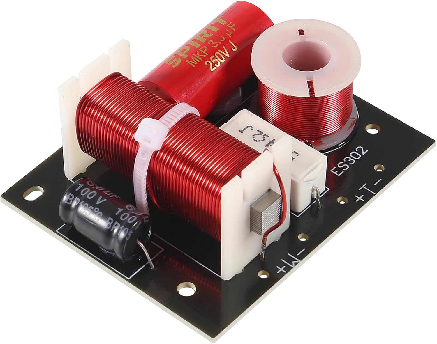 JUZITAO 400W Speaker Frequency Divider 2 Way Treble/Bass 2 Unit Hi-Fi Audio Speaker Crossover Filter Frequency Distributor DIY Module (2Pcs) image number 5