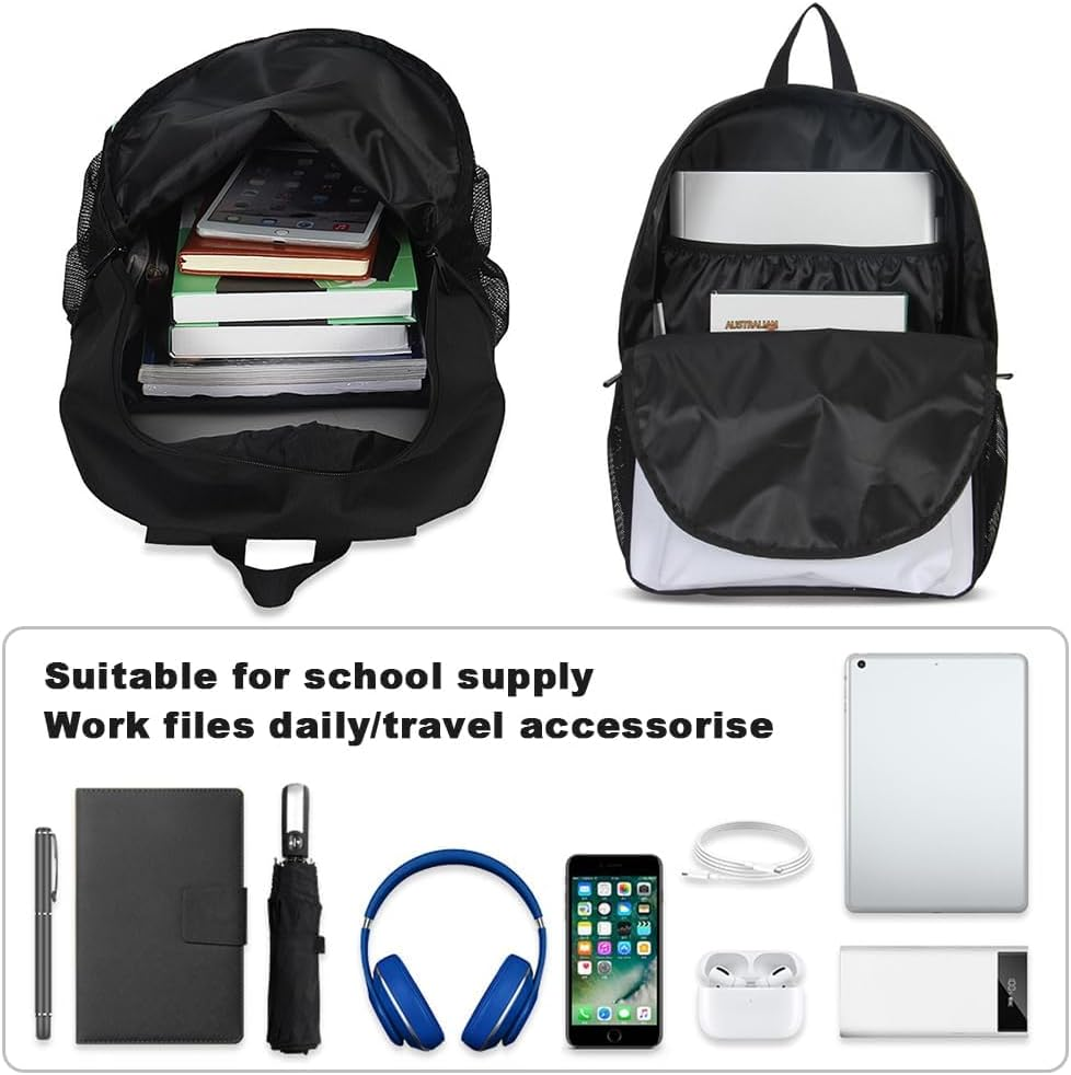 Cute Backpack,Causal Travel School Bags Laptop Backpack for Teenage Girls Lightweight Rucksack Water Resistant Bookbag College Girl Boys Daypack Travel 40X29X12.5Cm