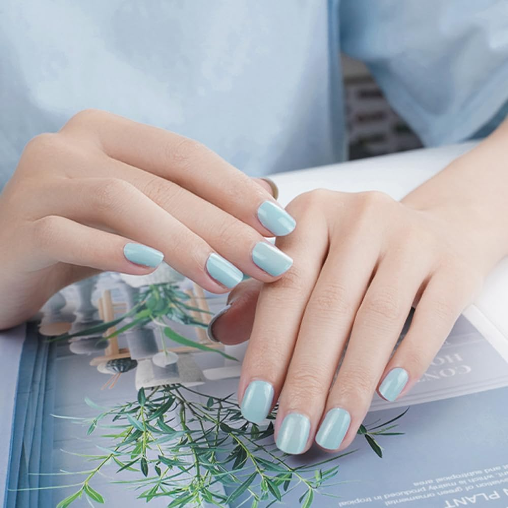 Gel Nail Polish Strips Semi Cured Gel Nail Stickers Wraps Filer Tool Nail Art AU CS008 - Cs021 image number 2