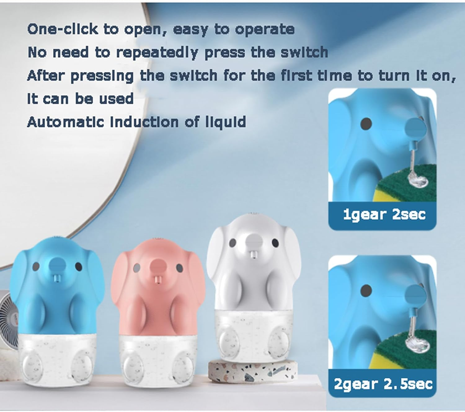 Automatic Cleaning Soap Pump Touchless Automatic Soap Dispenser Liquid Soap Dispenser 2-Level Adjustable 250Ml/8.8Oz image number 1