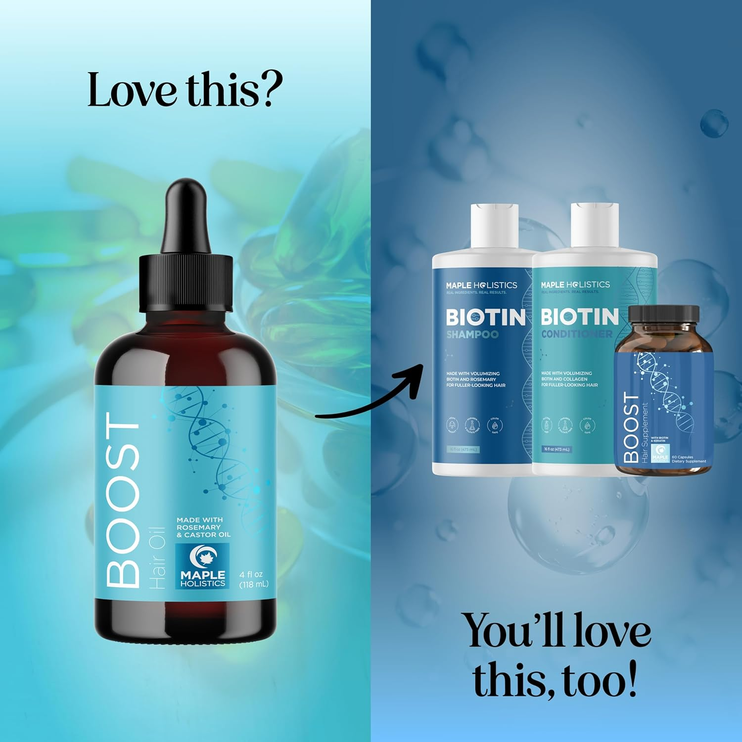 Hair Growth Oil for Dry Damaged Hair - Thickening Rosemary Formula for Women and Men - Vegan Scalp Treatment for Frizzy Thin and Weak Hair with Jamaican Black Castor Oil image number 4