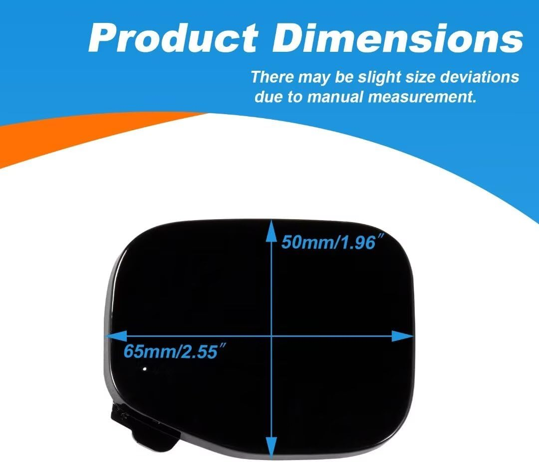 Car Front Bumper Tow Hook Cover Cap Towing Eye for Volvo XC40 2018 2019 2020 2021 2022 Trailer Cover Cap 39847993 Trailer Lid (Black) image number 3