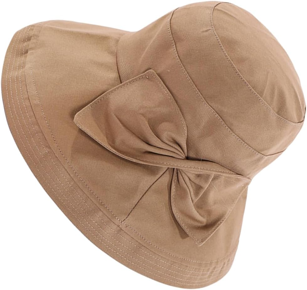 OHPHCALL 1 PC Sun Protection Hat Women'S Bucket Hats for Women Summer Beach S for Foldable Outdoor Foldable Cotton Bucket Washed Sunshade for Black