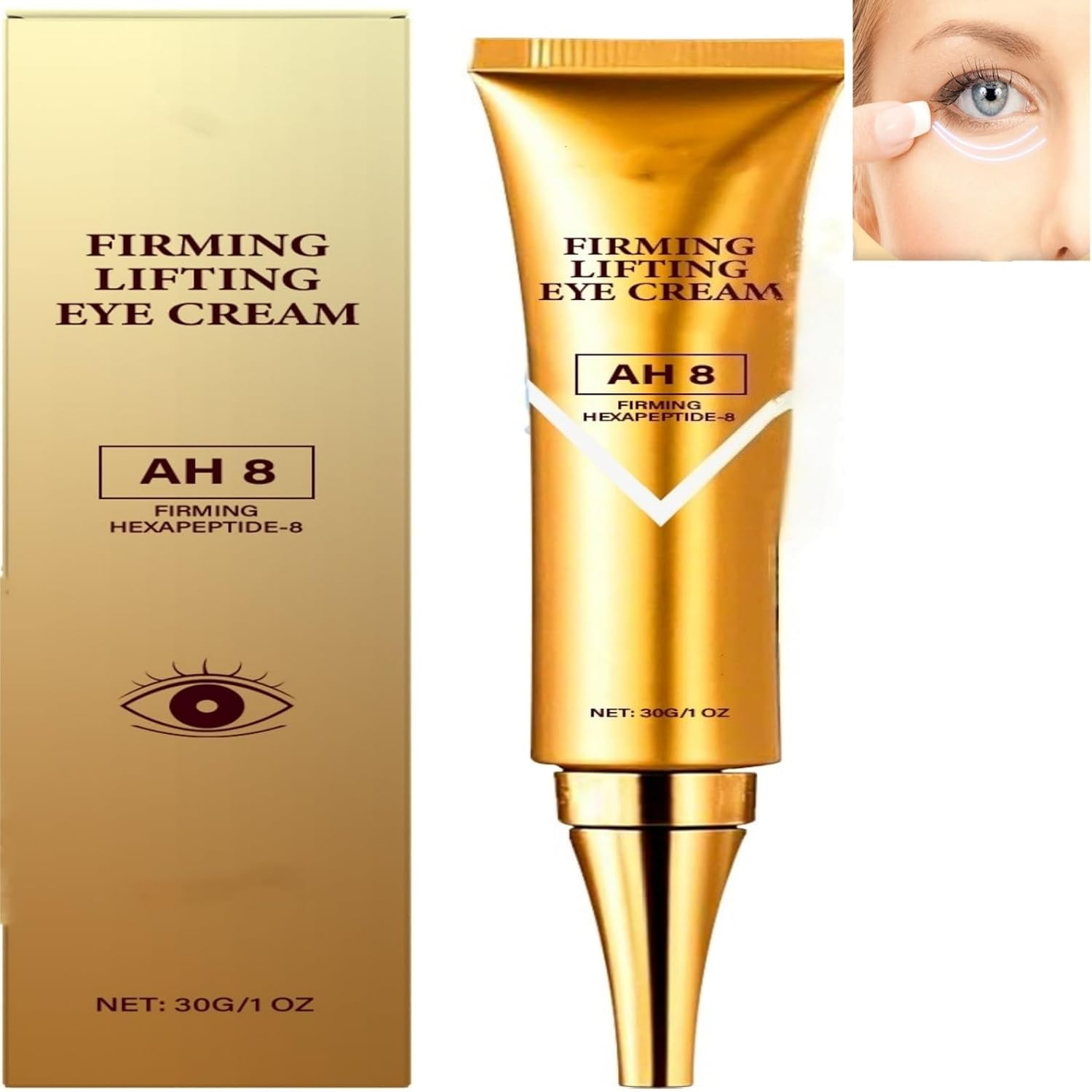 Eye Cream for Removal Eye Bags and anti Aging Wrinkle with Collagen, under Eye Cream for Dark Circles,Brightening,Hydrating,Firming,Lifting,Reduces Fine Lines, Wrinkles and Puffiness. (4PCS)