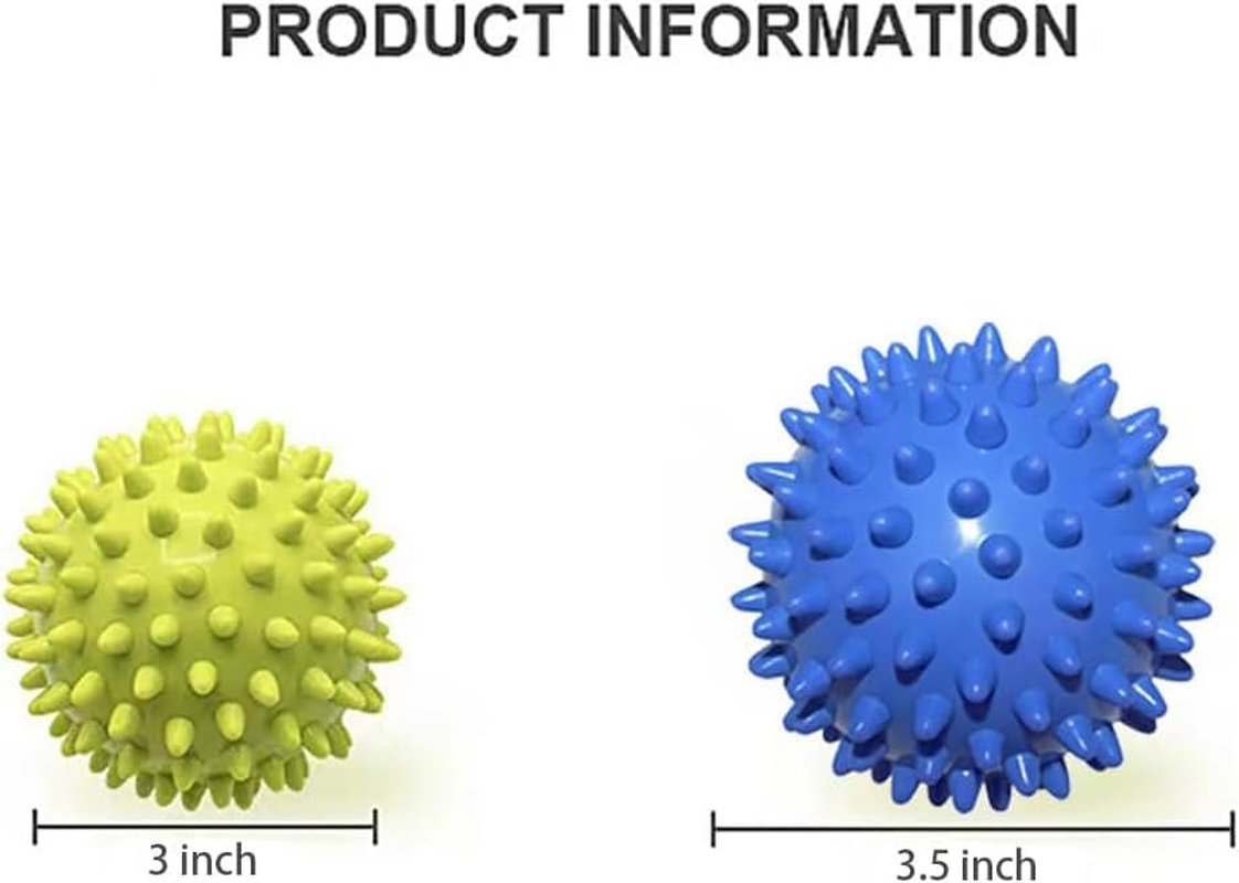 2 Pcs Diameter Spiky Massage Ball,Massage Ball,Massage Balls Pack,Hard Massage Balls Spiky Hard Massage Ball Foot Roller,Spiky Hard Massage Ball Foot Roller for Deep Tissue for Myofascial Release image number 1