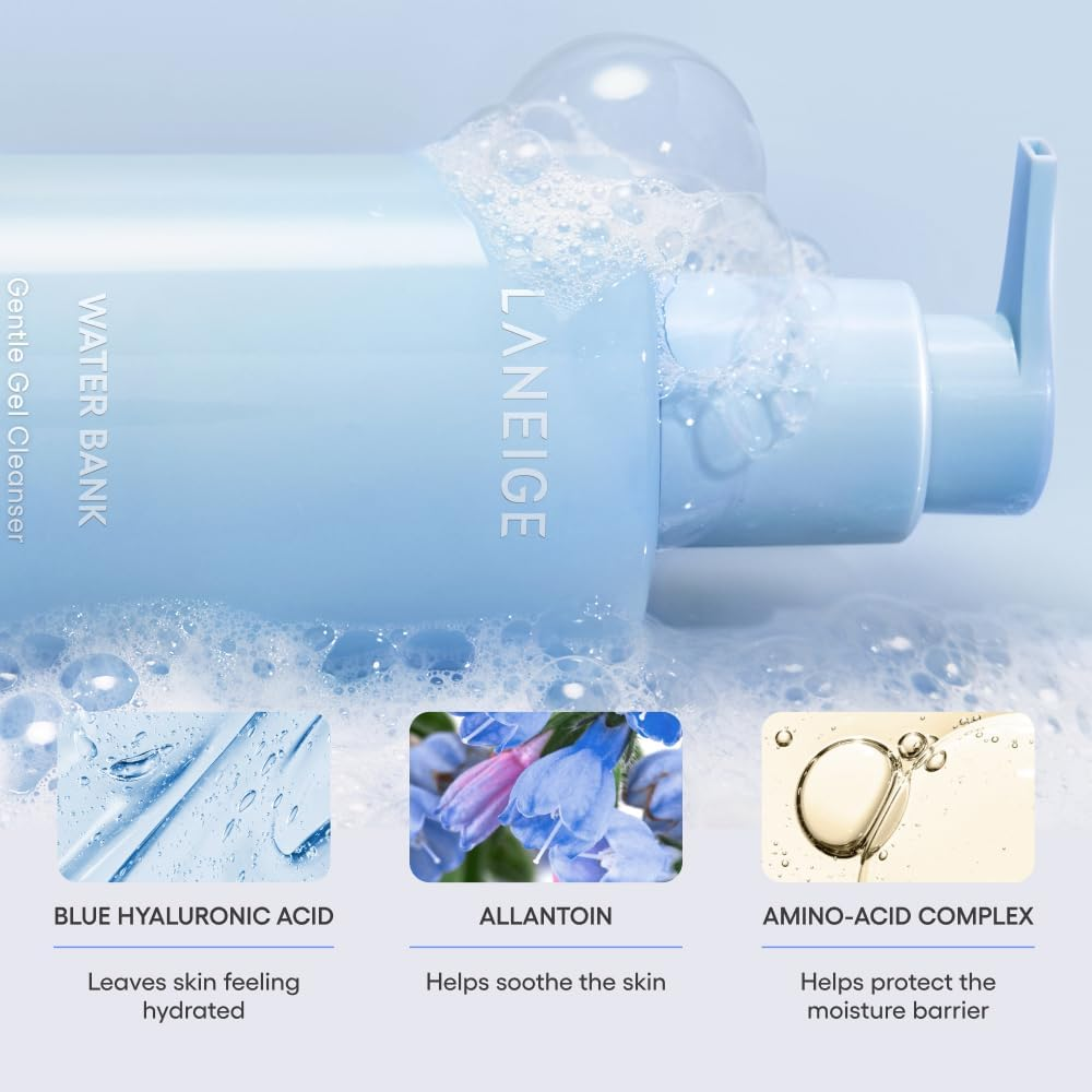 LANEIGE Water Bank Blue Hyaluronic Cleansing Gel 250 Ml image number 3