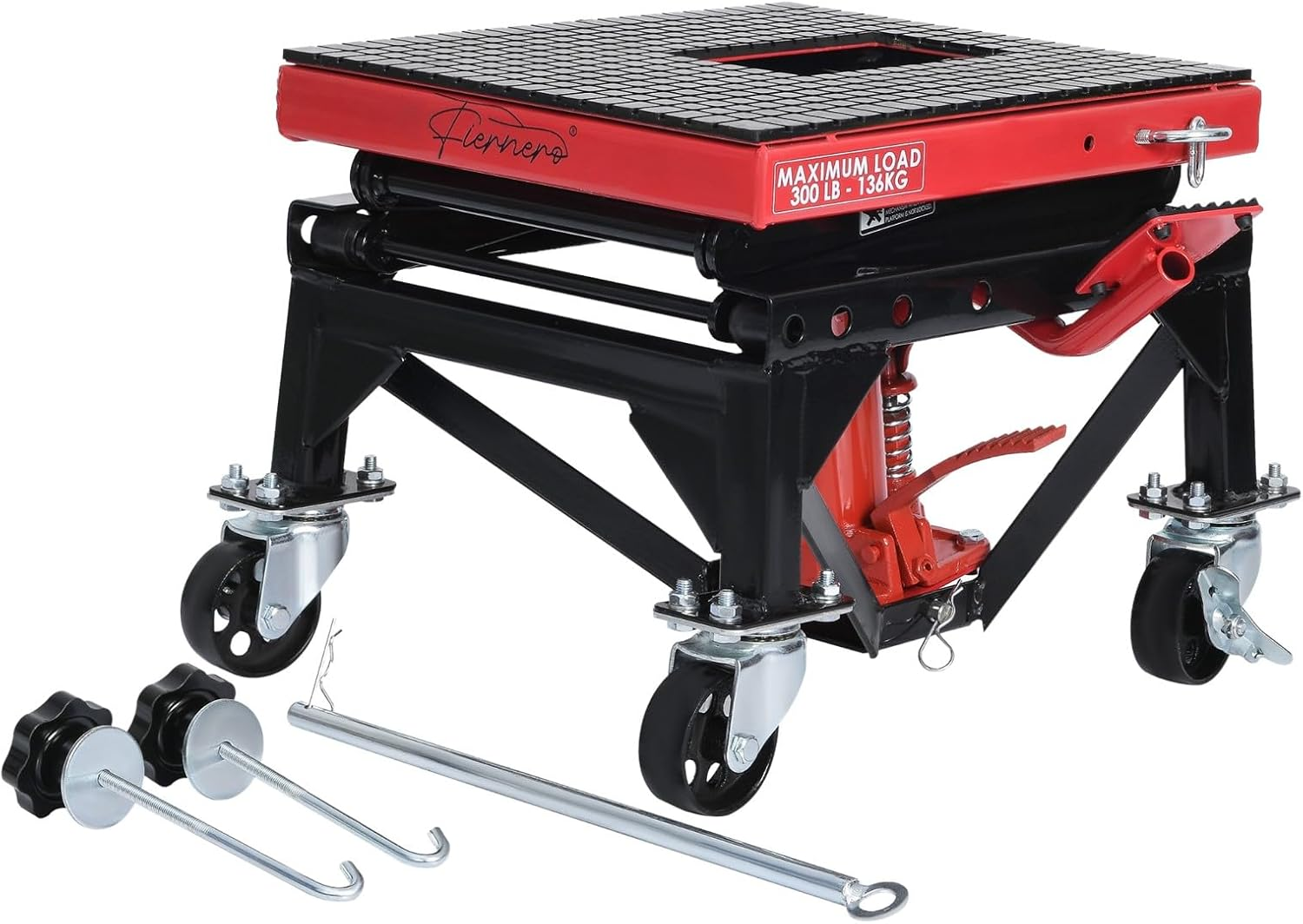 Motorcycle Scissor Lift Stand 136KG Motorbike Lift Working Bench ATV Jack