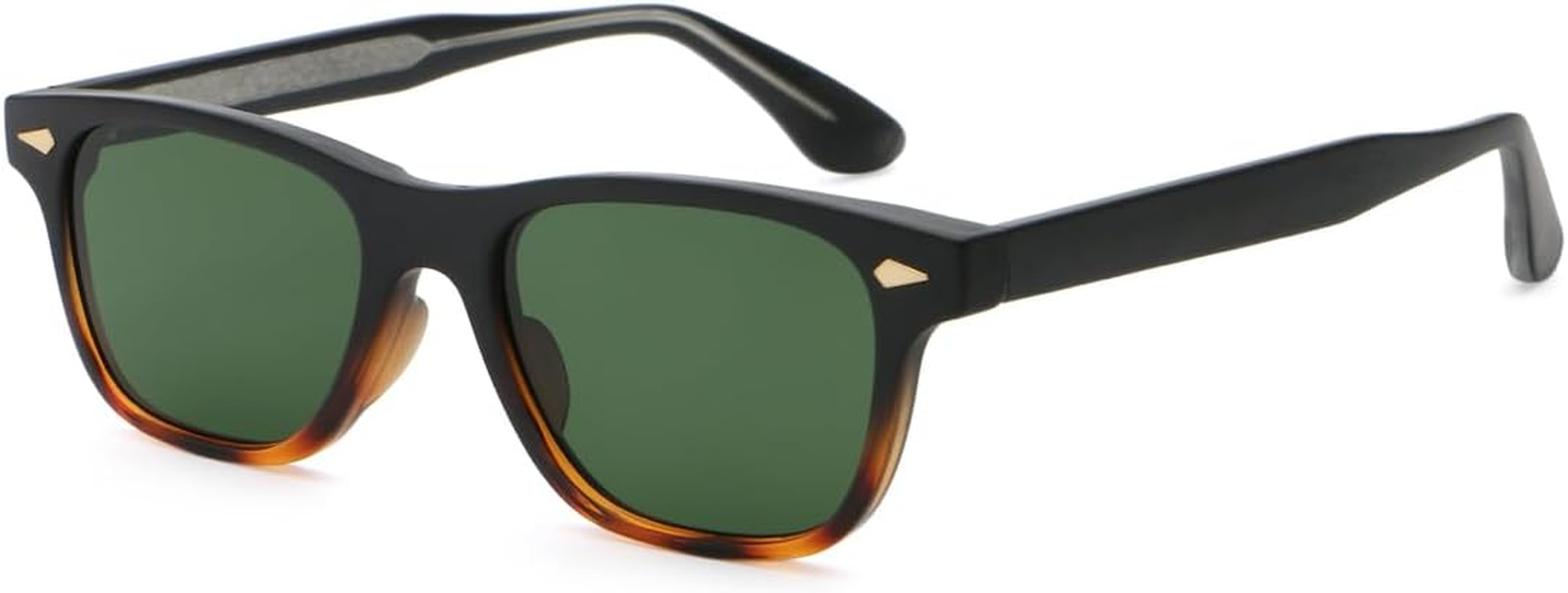 Square Sunglasses Men Women UV400 Eyewear Fashion Sunglasses CP Frame Glasses Acetate Temple