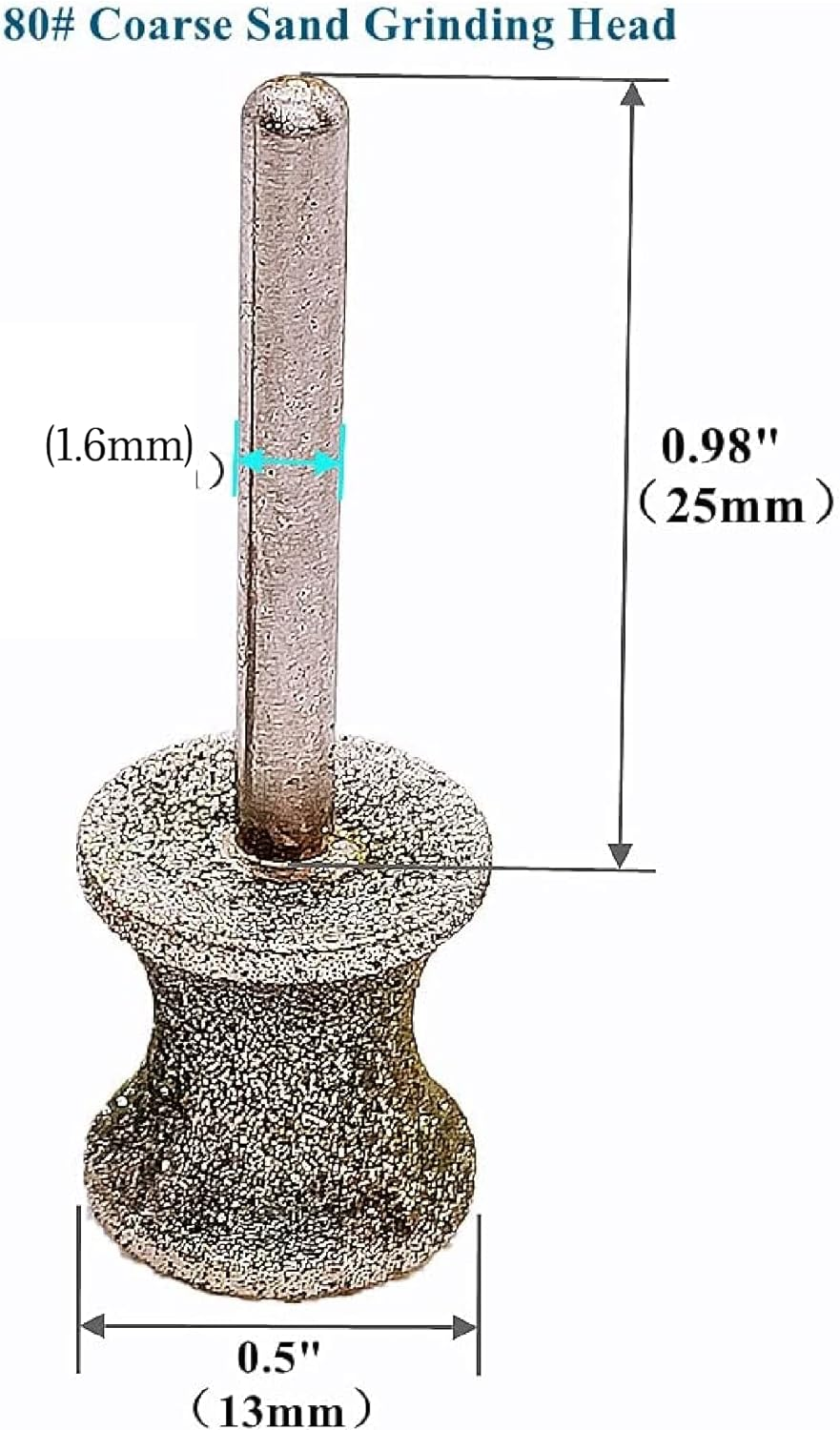 2 Pack Diamond Dog Nail Grinder Bits for Rotary Tool Fits Dremel and Many Others