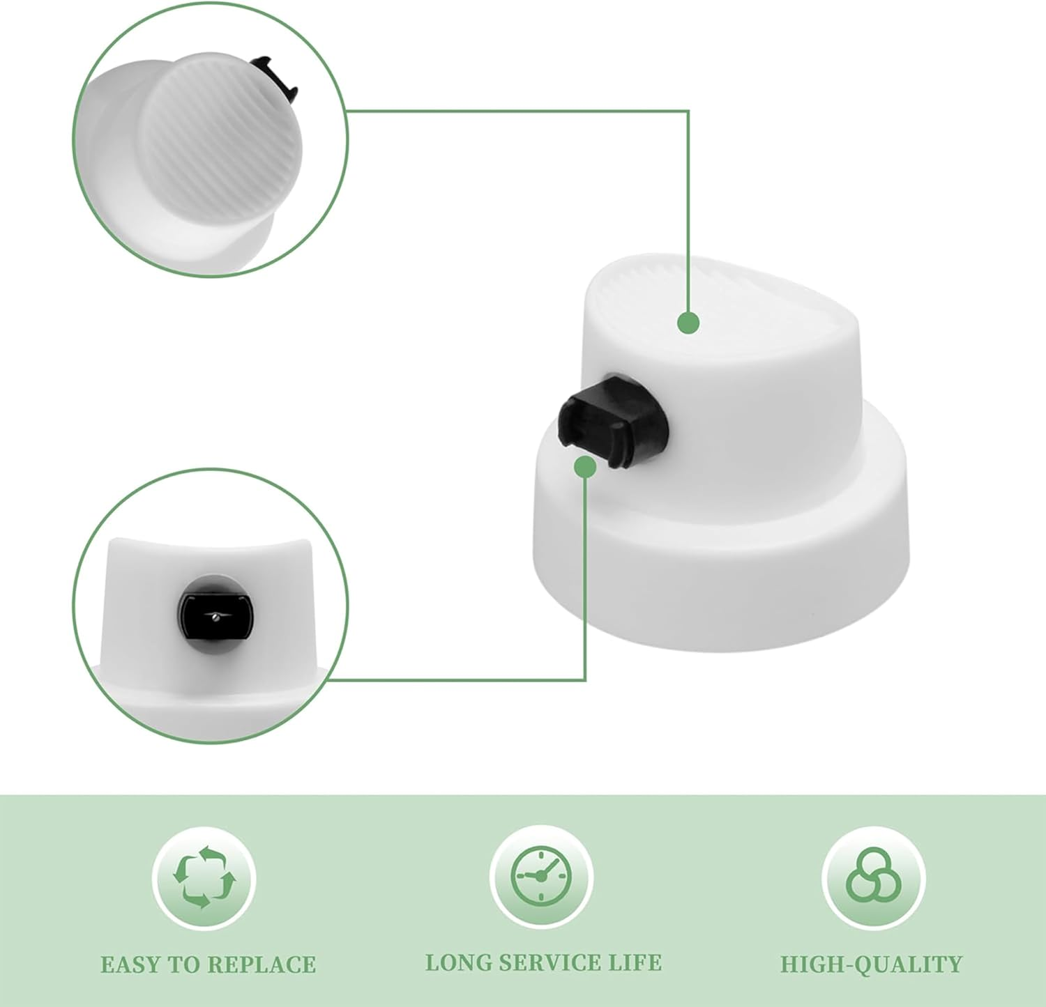 20 Pack Flat Jet Spray Paint Caps -Graffiti Car Spray Paint Accessory Supplies for Graffiti,Calligraphy & Art, Compatible with Spray Cans, Red & Black Tips, Durable Paint Can Nozzles for Artists image number 4