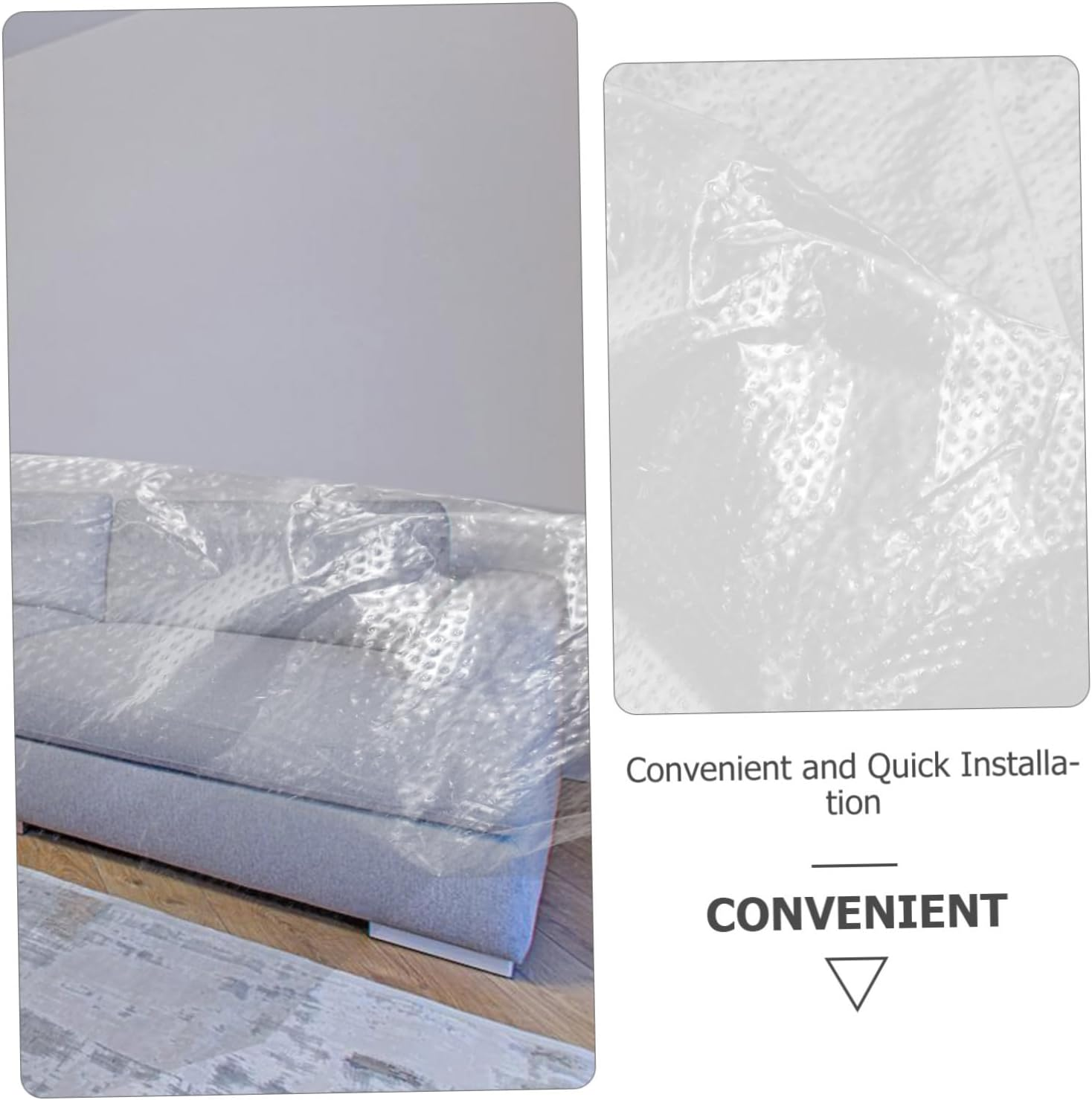 Pre-Taped Masking Film Rolls 30Cm 40Cm 55Cm 3Pcs, Furniture Protective Film Plastic Sheeting for Dust Protection and Painting Cover, Auto Body Paint Masking Tape for Professional Use image number 1