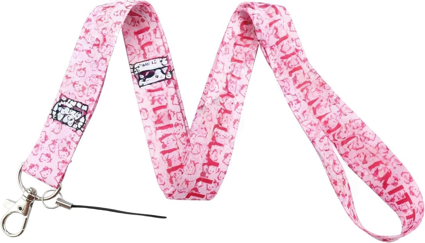 Kitty Cat Lanyard for Keys Key Chain Clip Neck ID Badge Wallet Holder Lanyard (Gs-Kitty A)